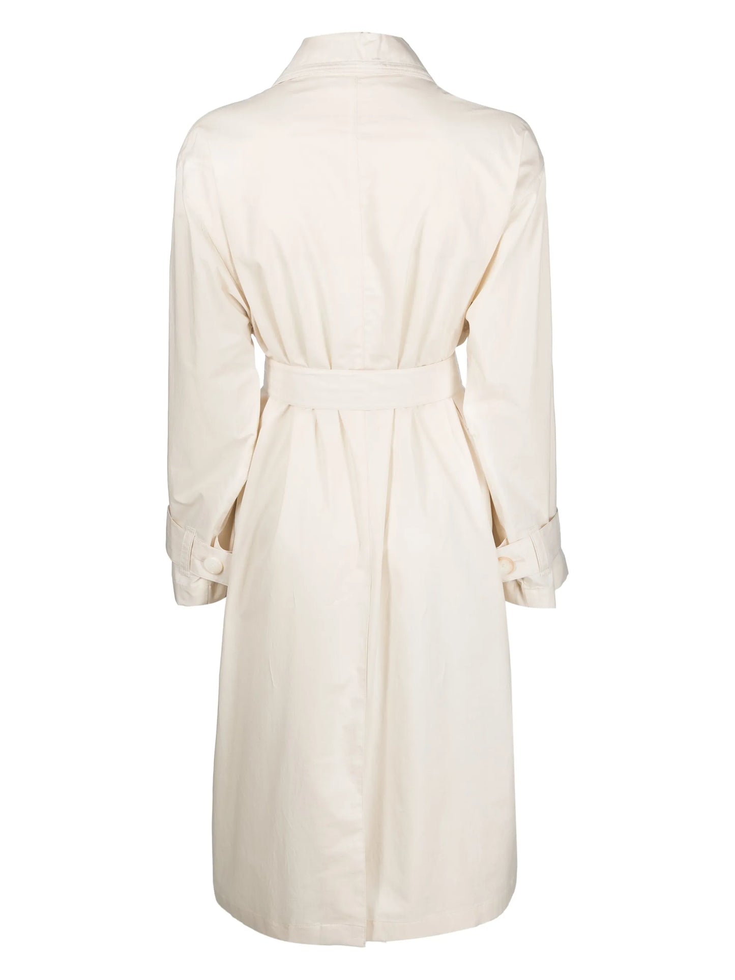 tied-waist trench coat