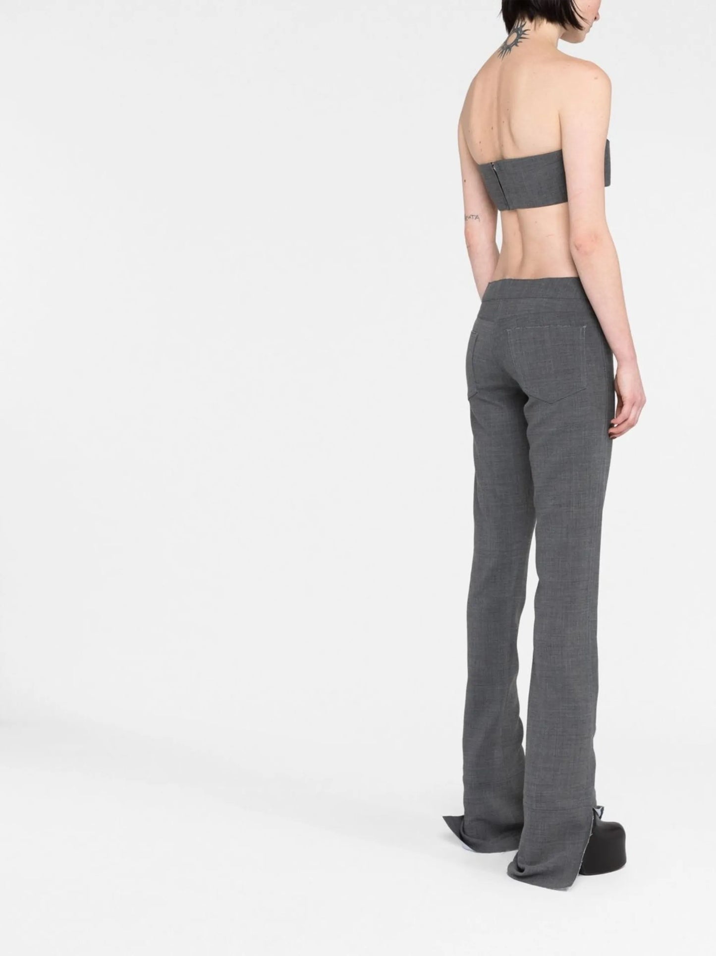 strapeless bustier-style top