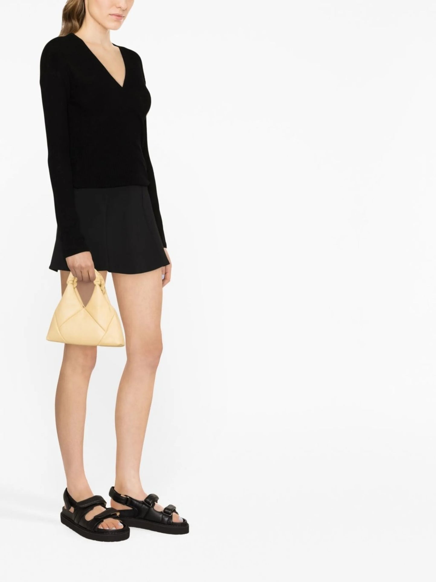 wrap-around wool cardigan