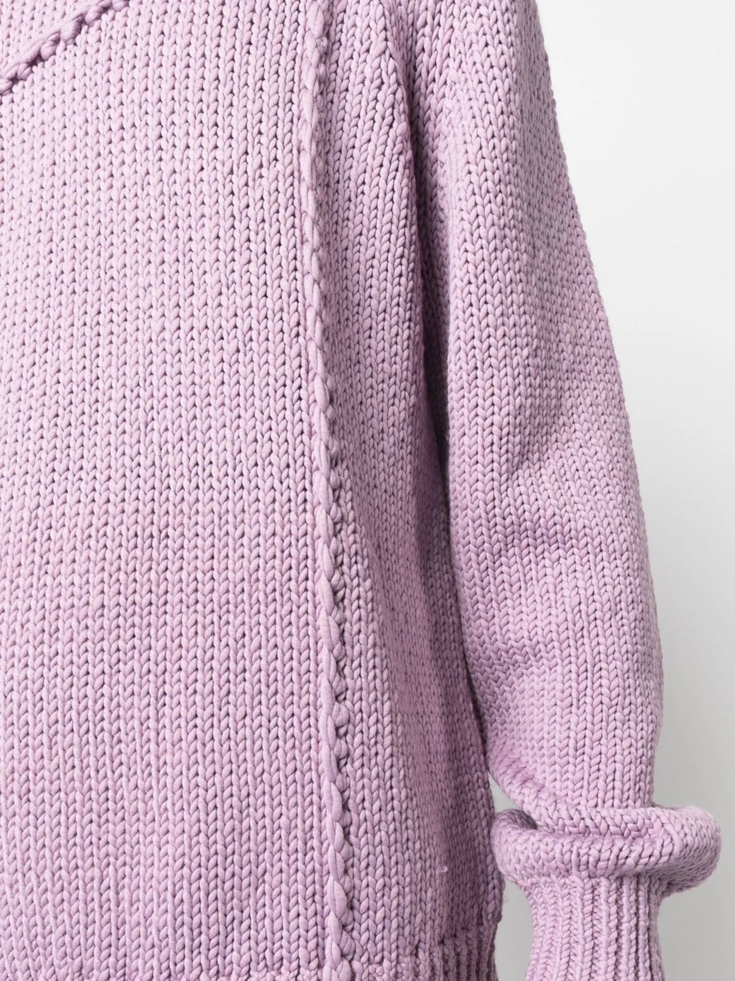 seamed knitted jumper