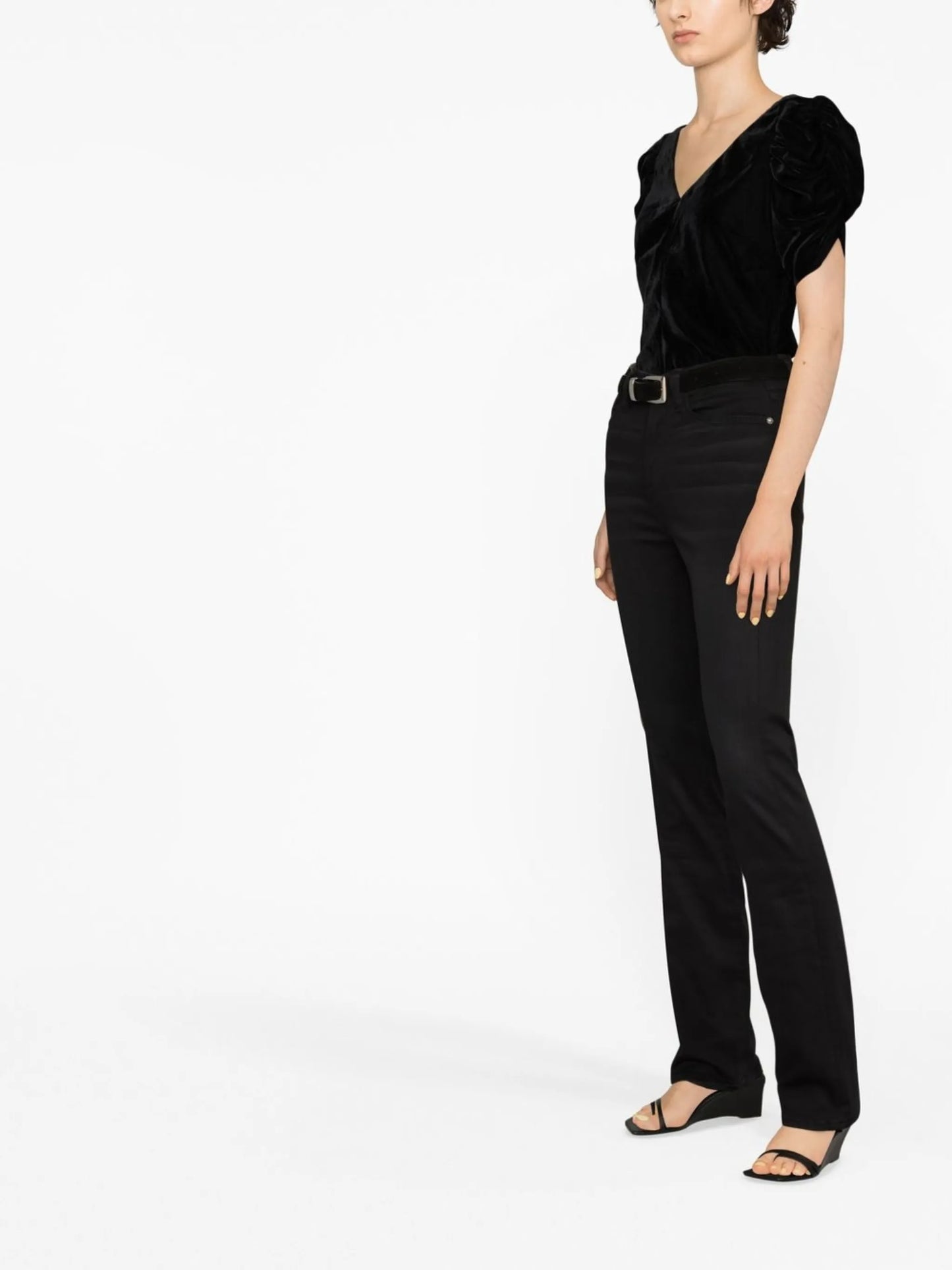 Le High high-rise straight-leg jeans