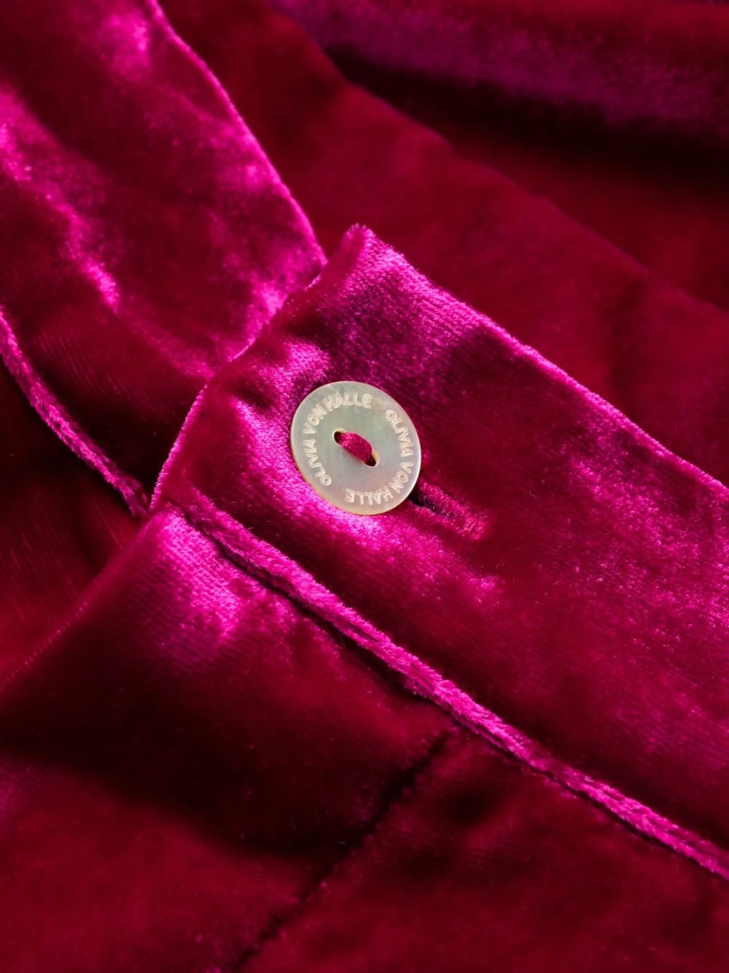 Harlow silk-velvet pajama set