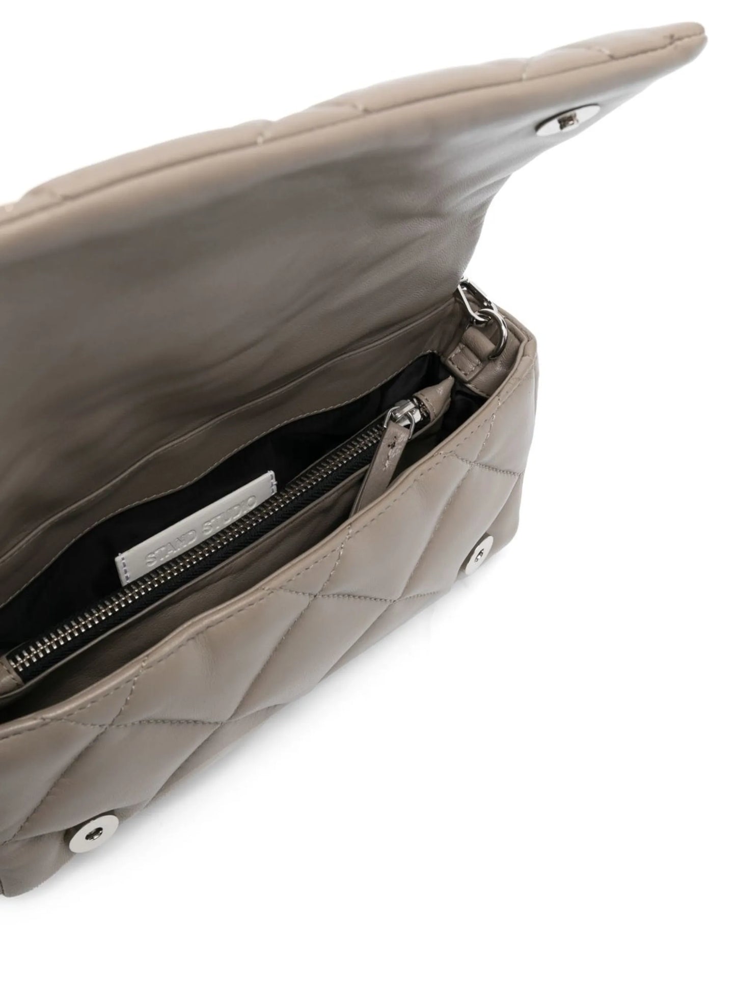 quilted chain-detail bag