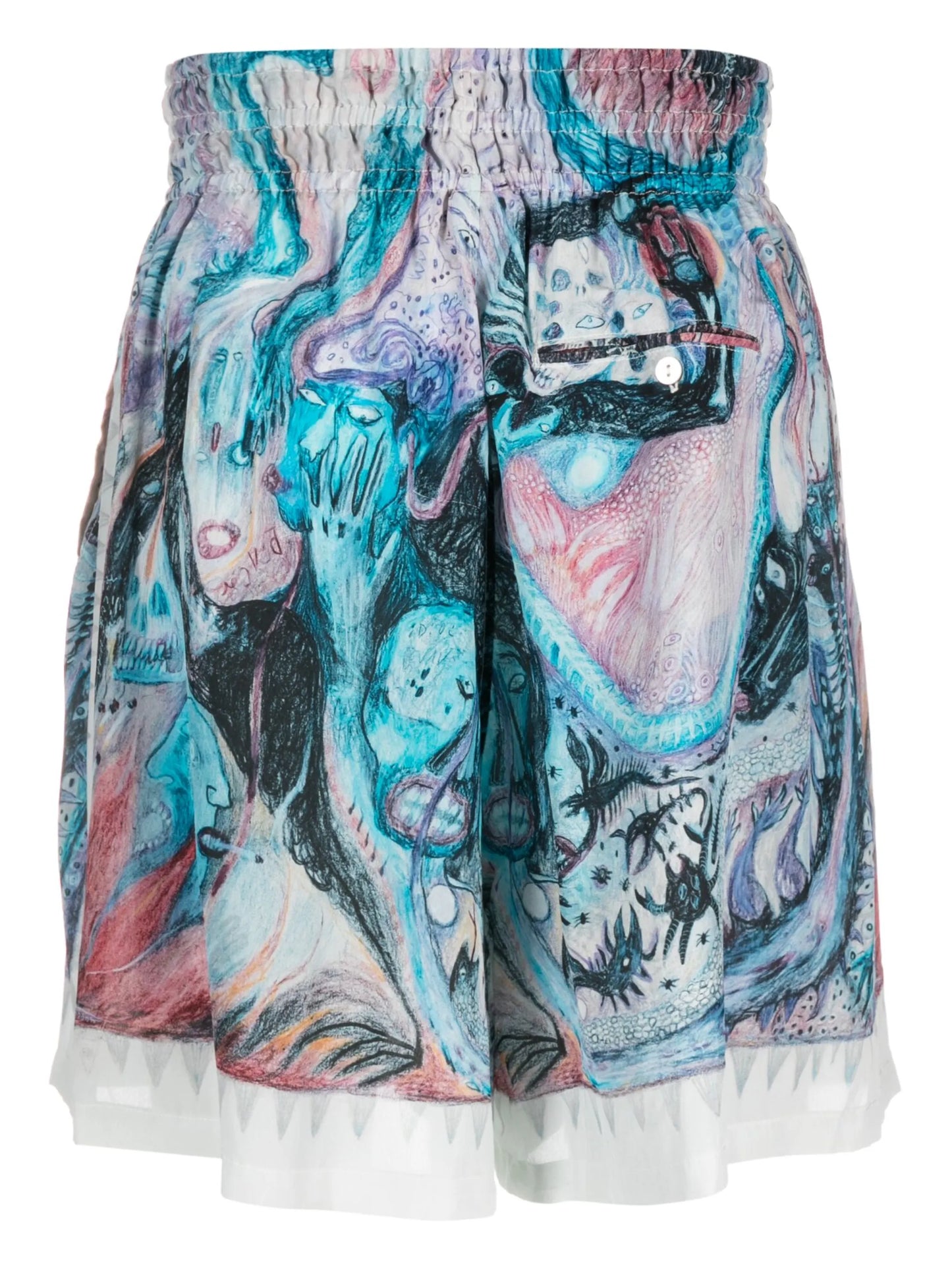 Hypnic Jerk silk Bermuda shorts