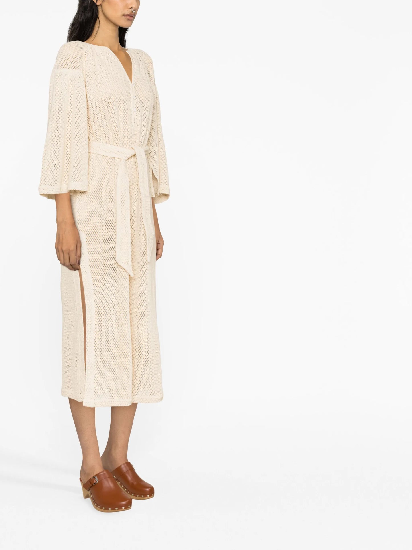 Citrine Net Smock maxi dress