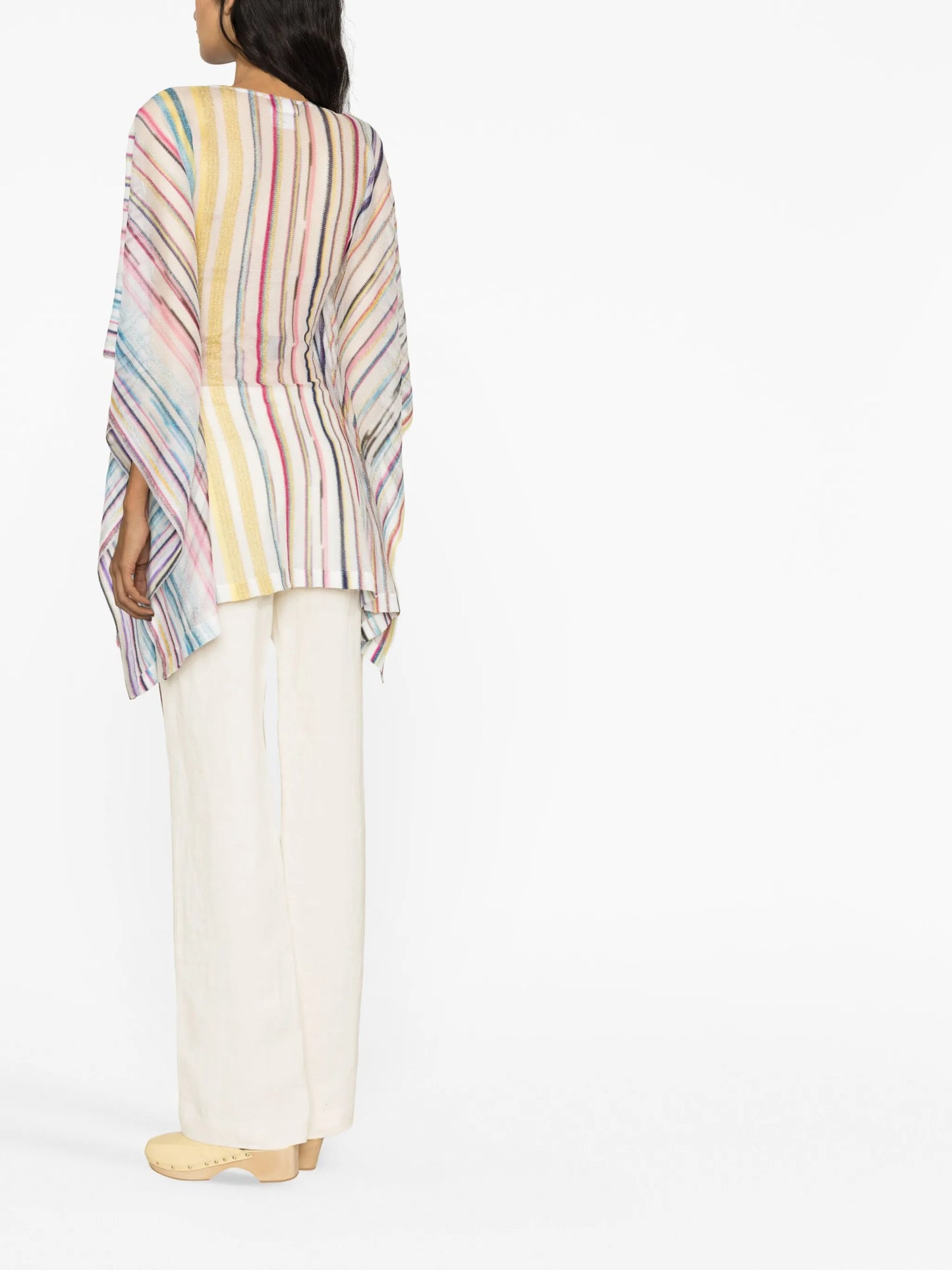 sheer zigzag print tunic