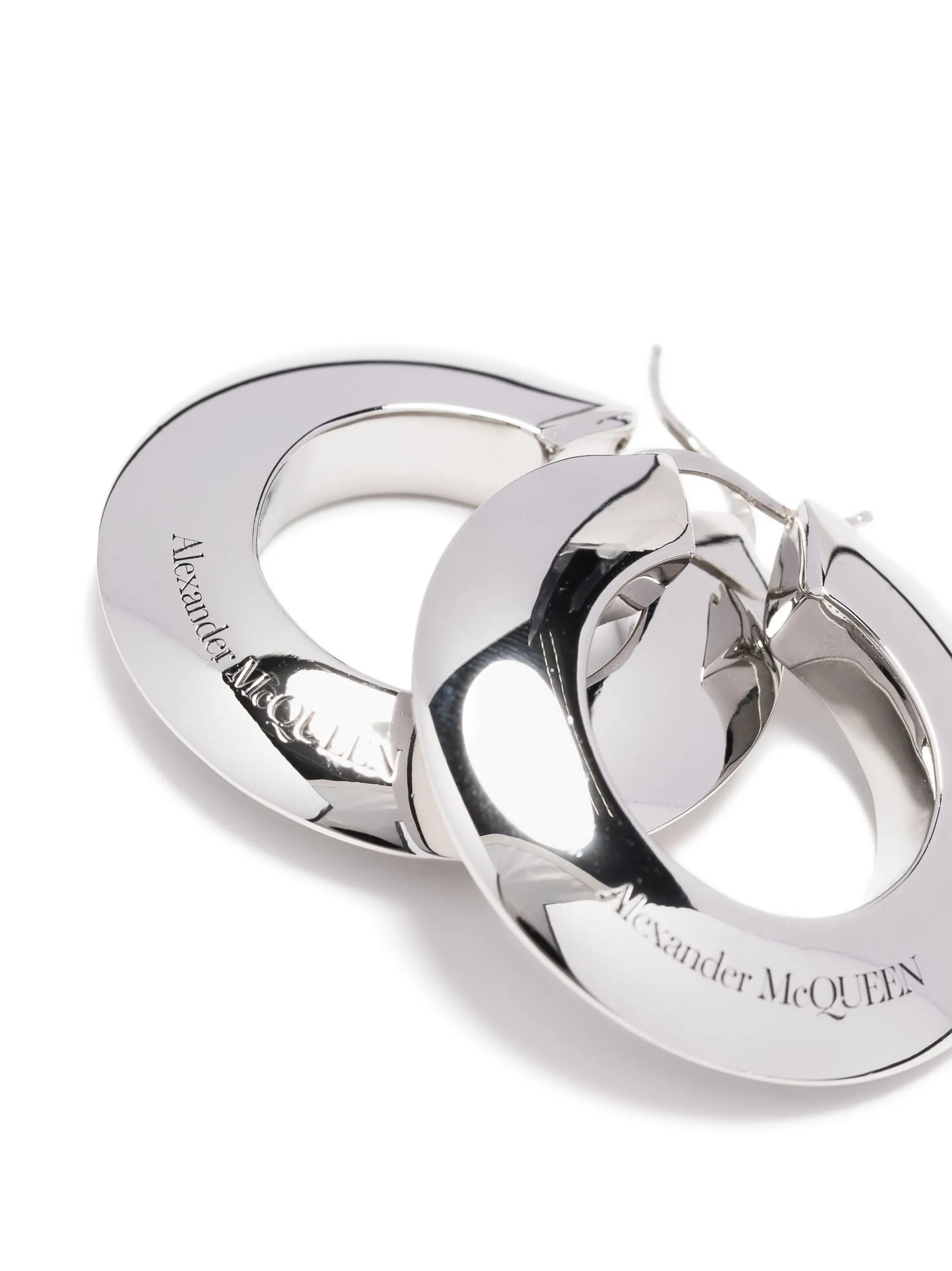 Eyelet hoop earrings