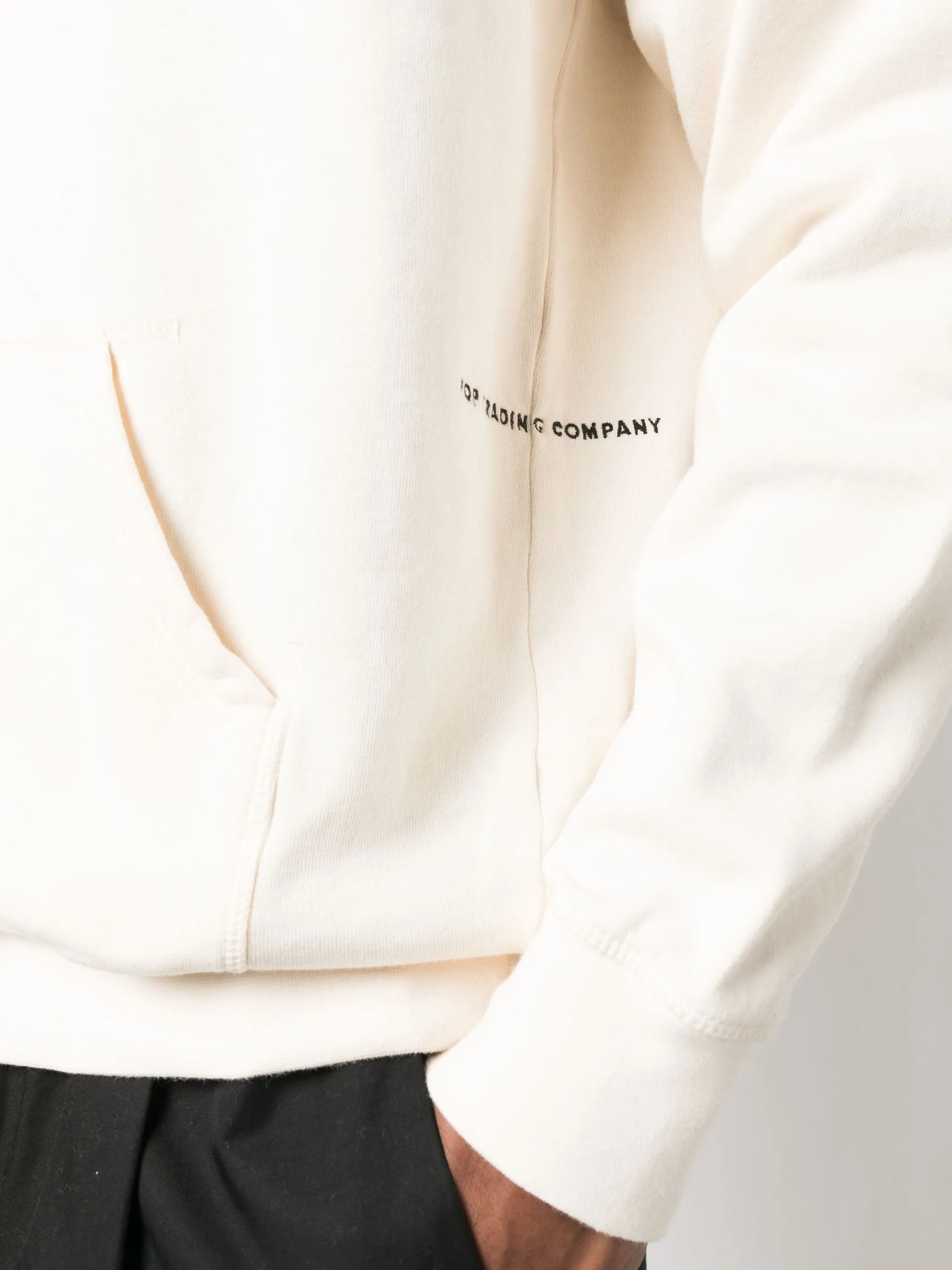logo-print cotton hoodie
