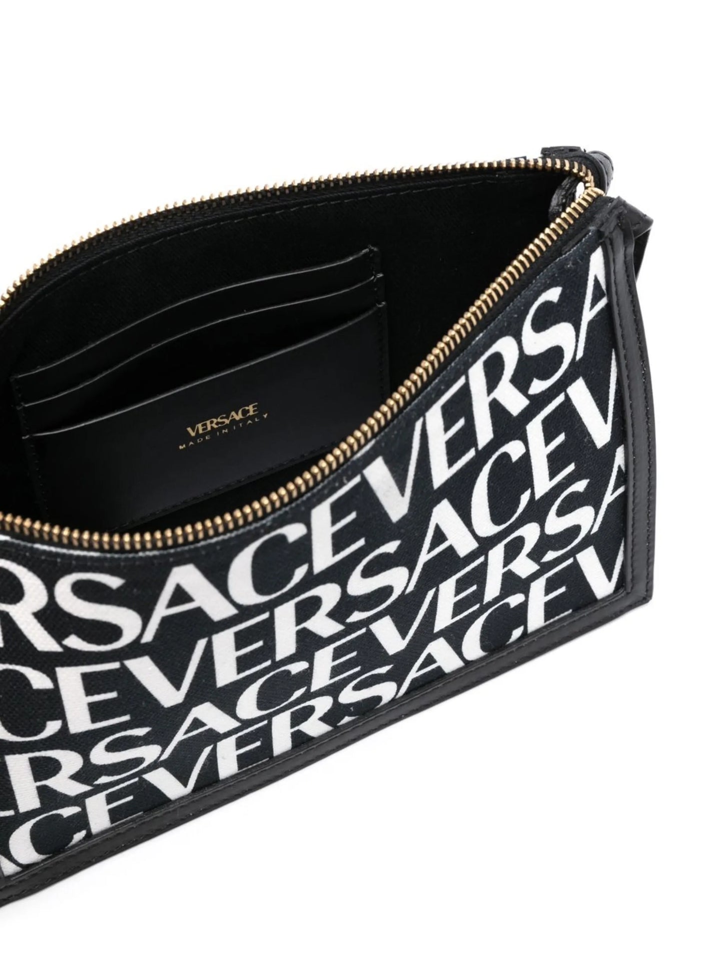 logo-print cotton shoulder bag