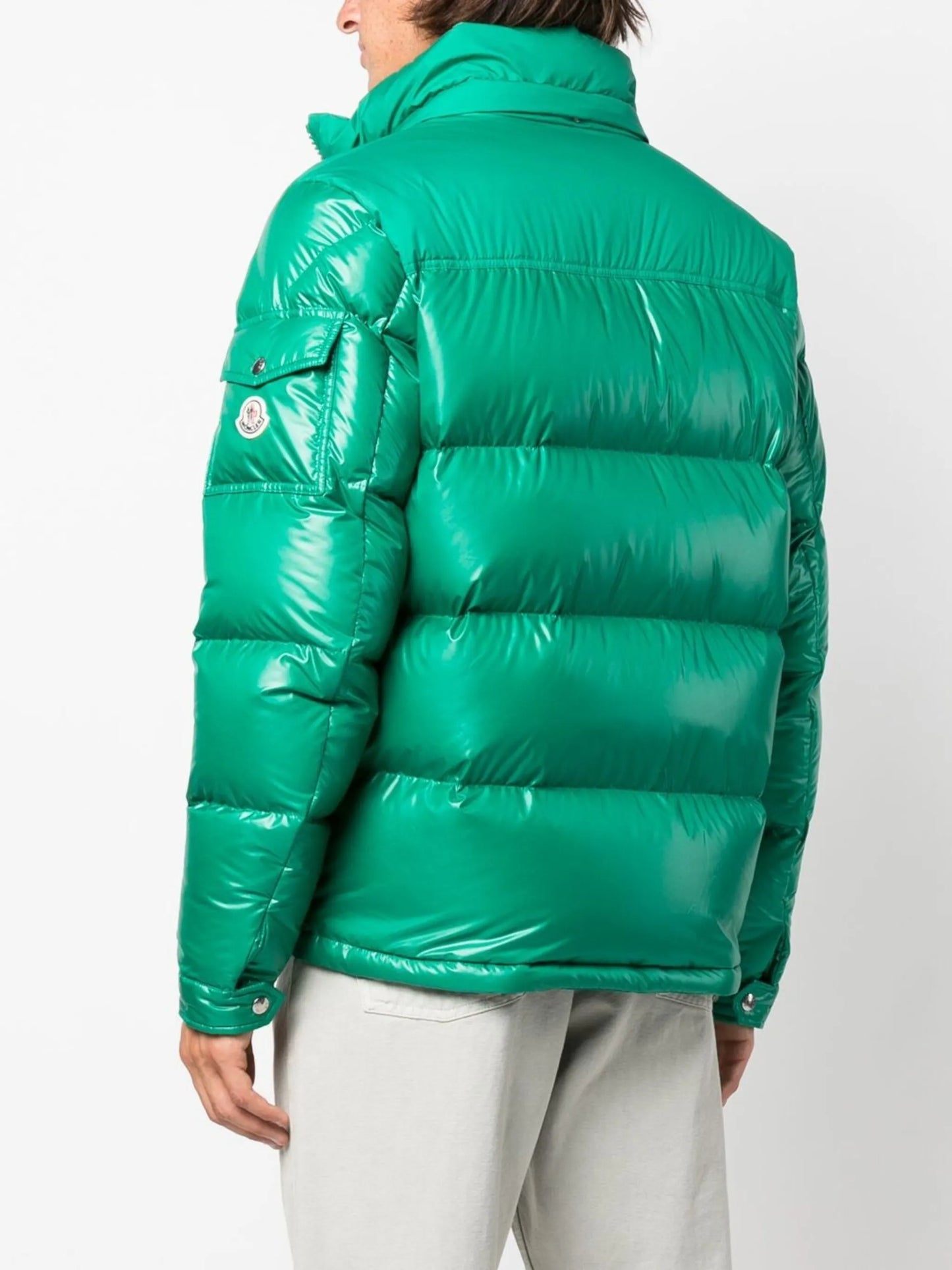 feather-down hooded puffer jacket
