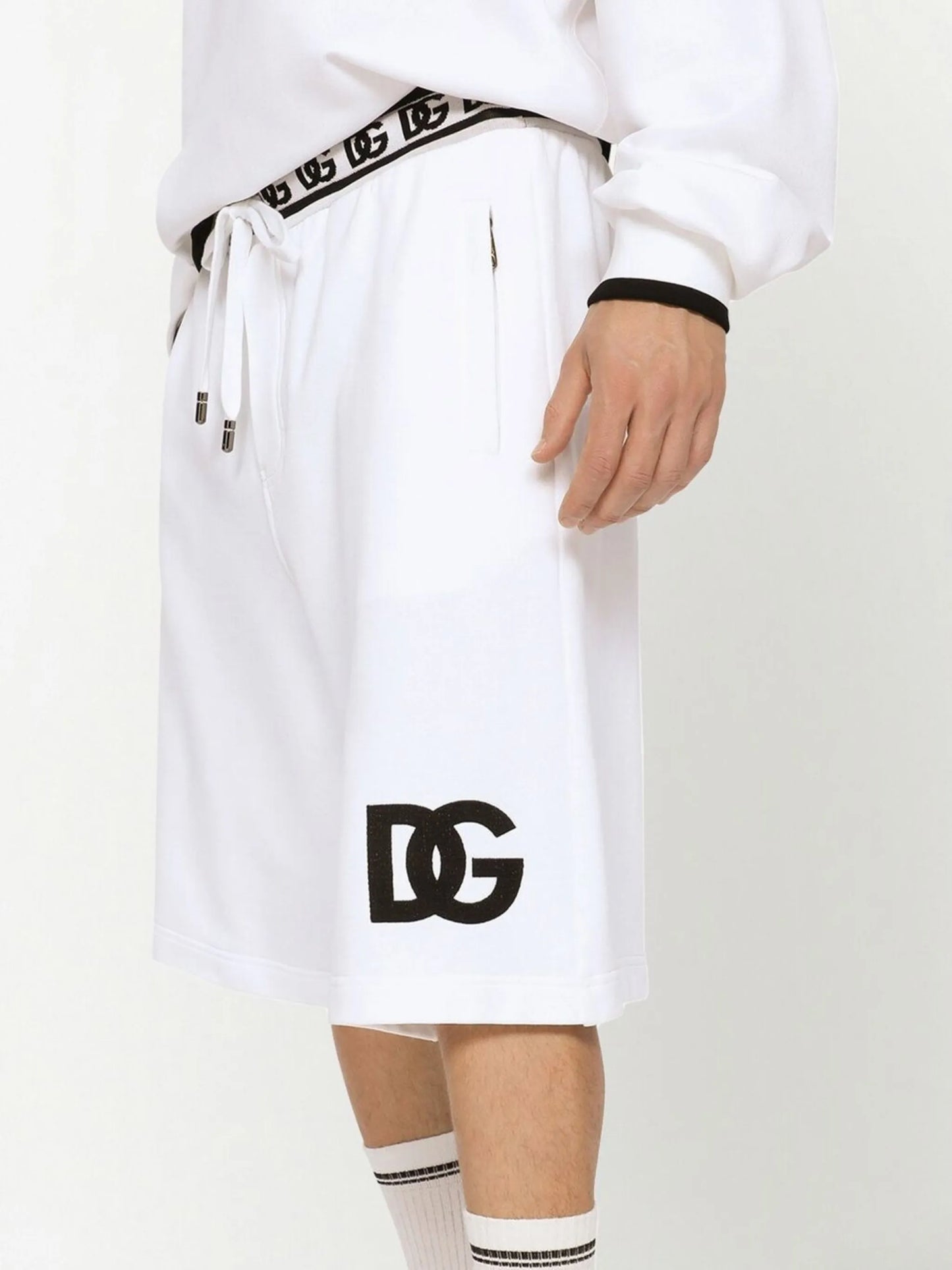 logo-print bermuda shorts