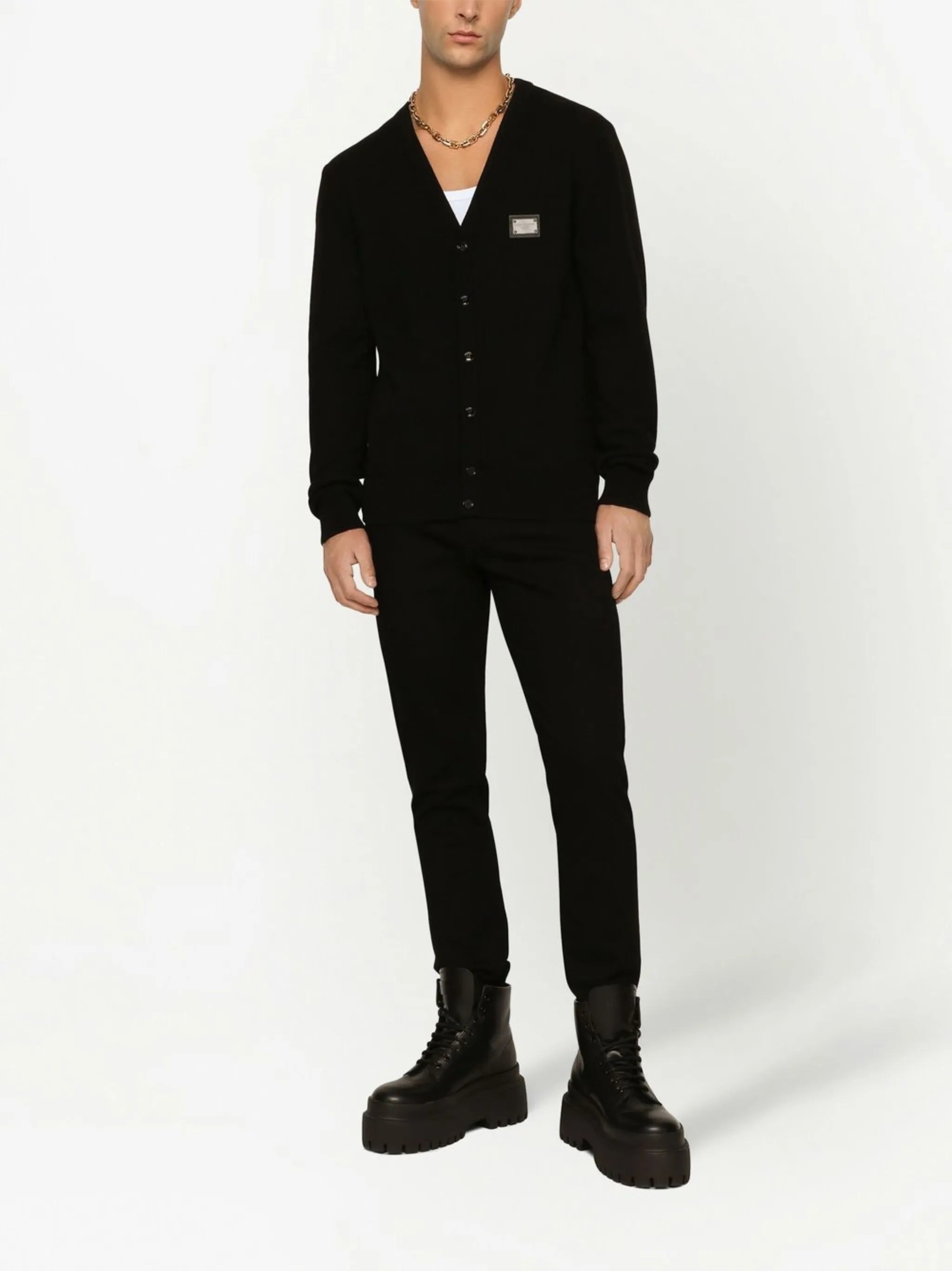 logo-appliqué slim-cut jeans