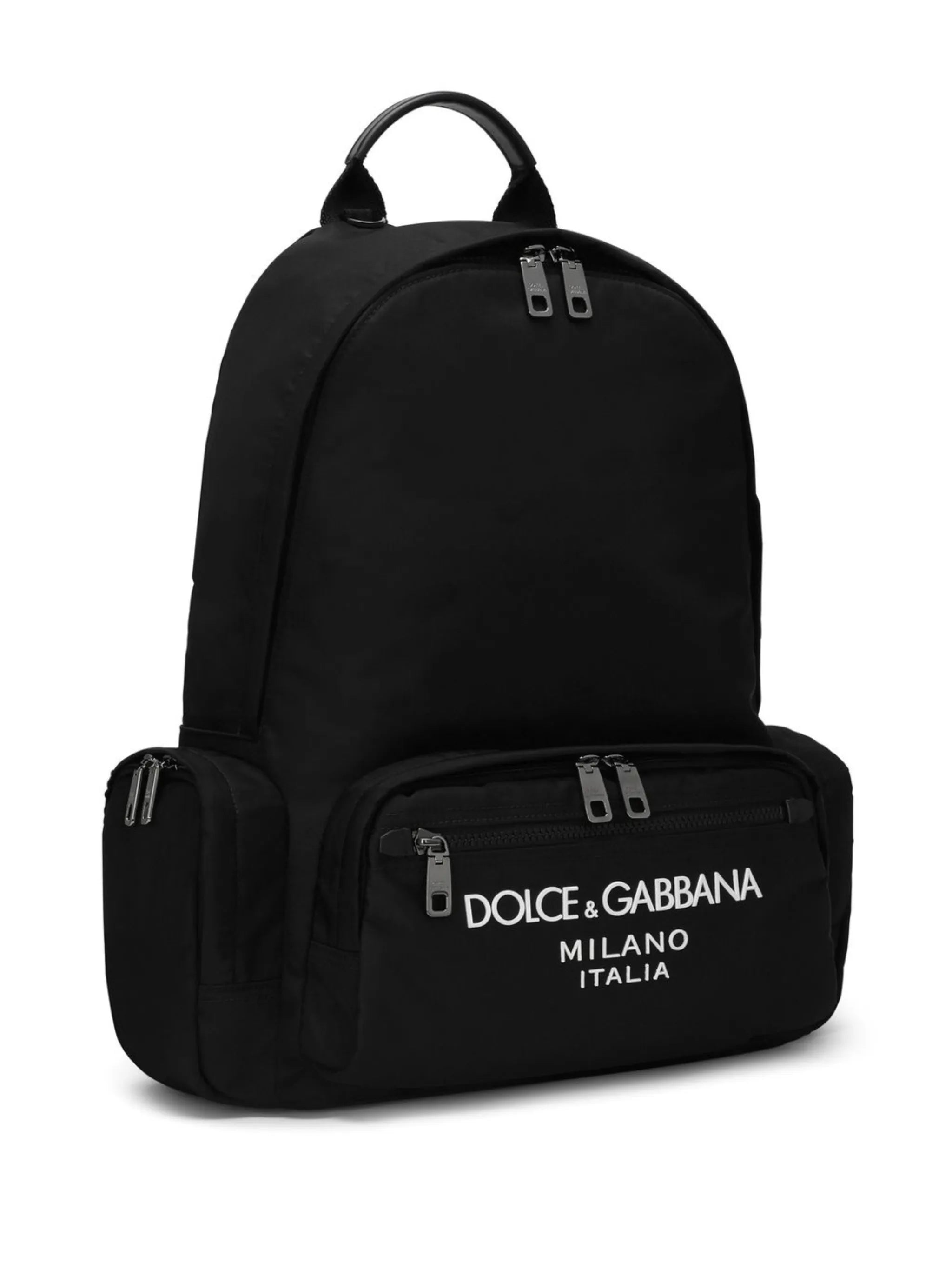 logo-stamp zipped backpack