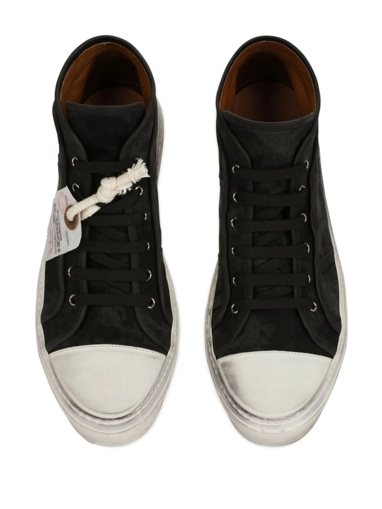 lace-up mid-top sneakers