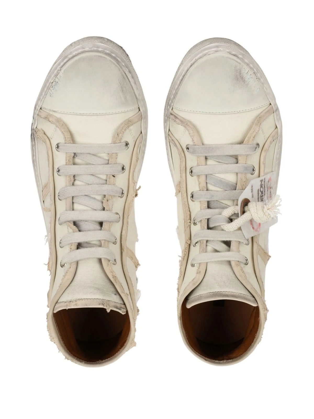 lace-up mid-top sneakers