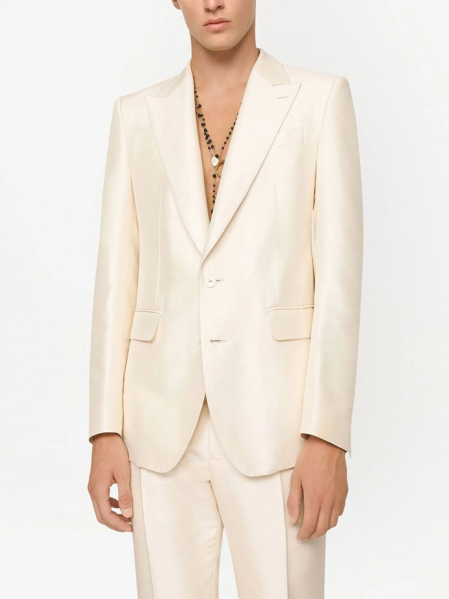 Sicilia-fit silk faille single-breasted suit
