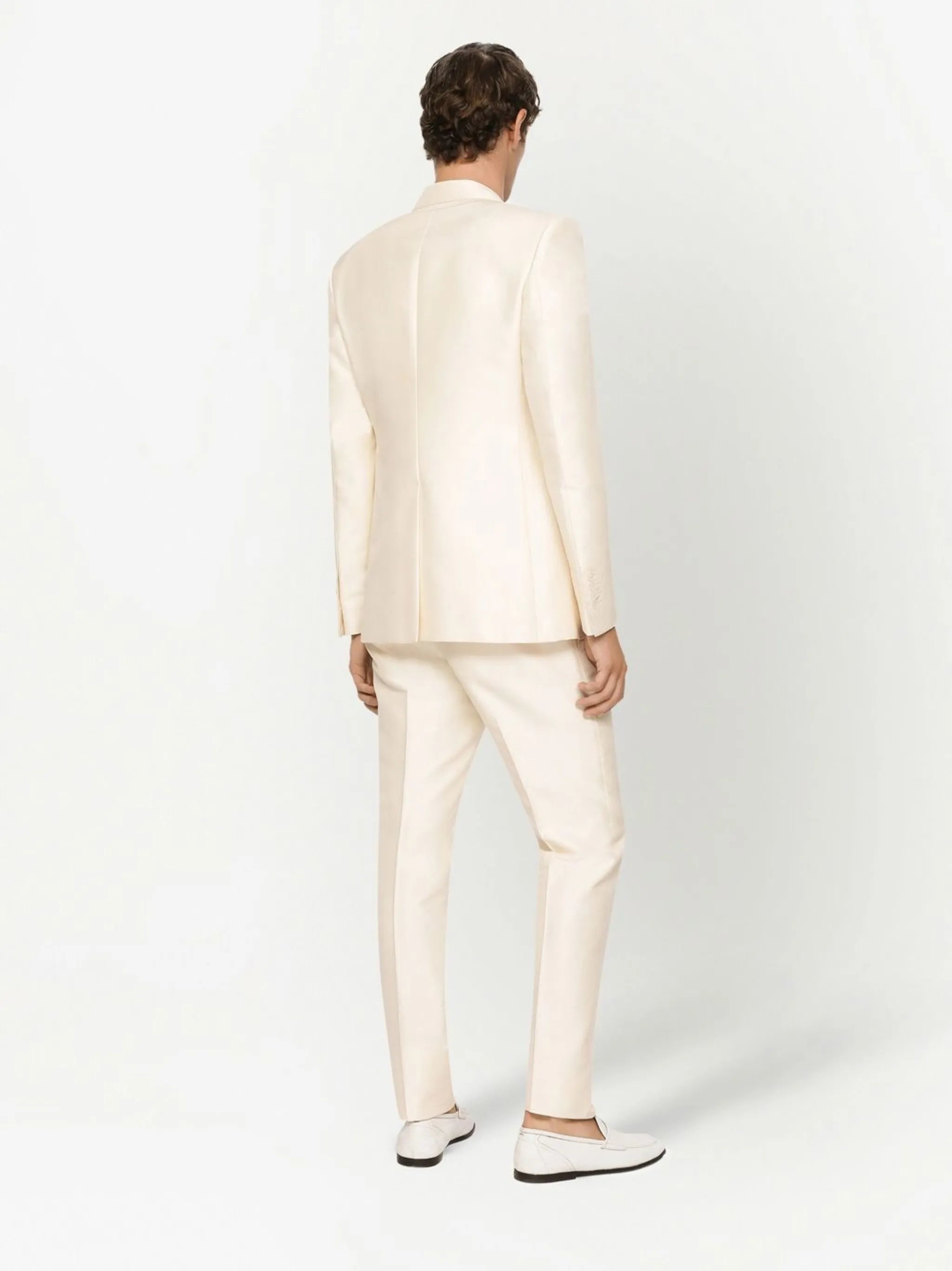 Sicilia-fit silk faille single-breasted suit