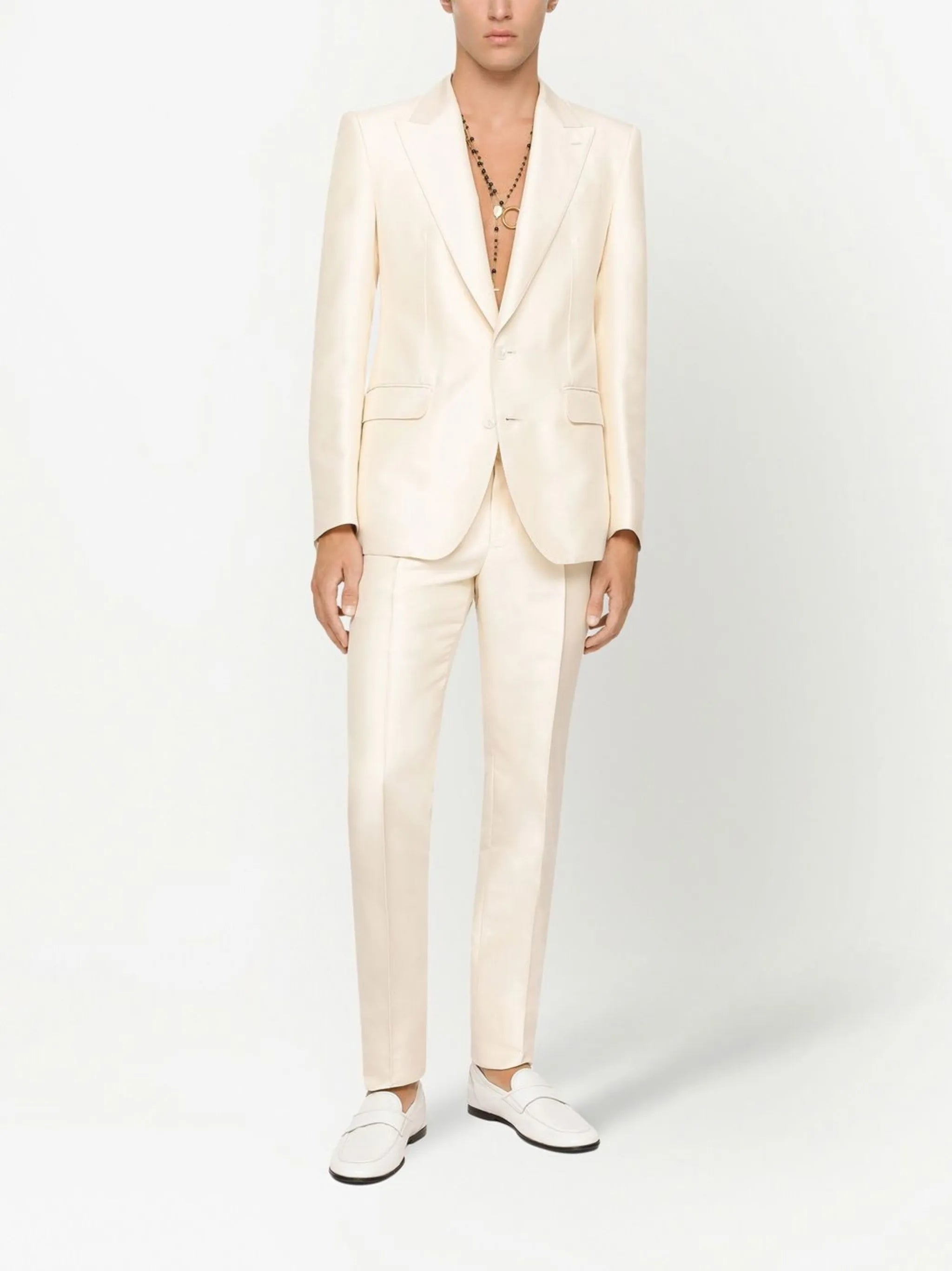 Sicilia-fit silk faille single-breasted suit