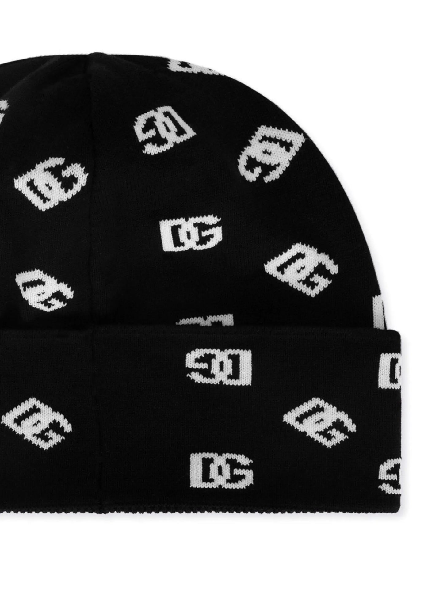 DG Monogram jacquard knitted beanie