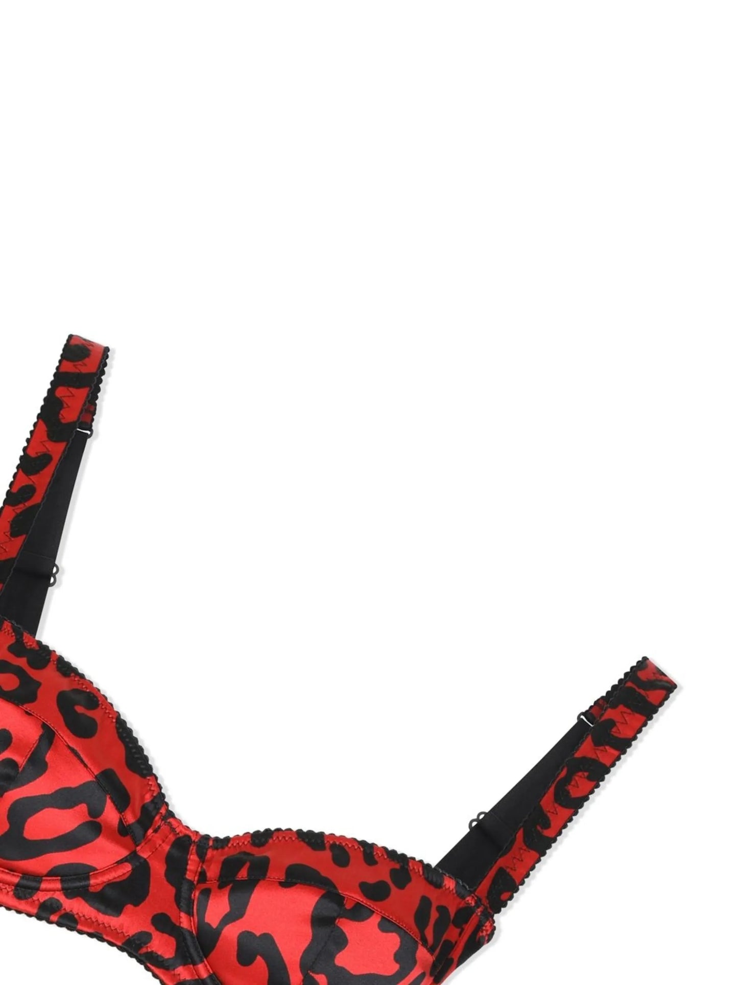 leopard-print balconette bra