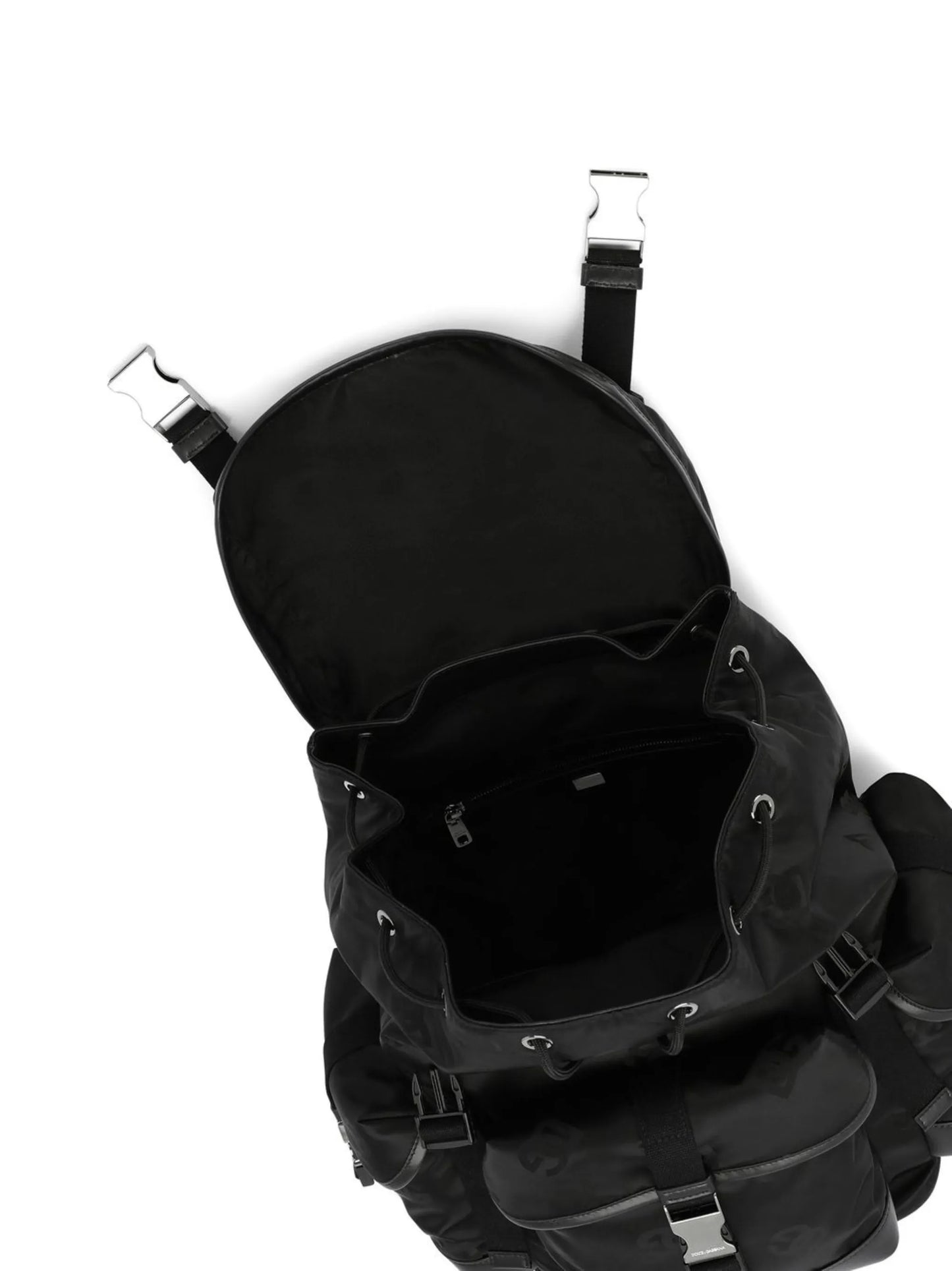 logo-plaque foldover-top backpack