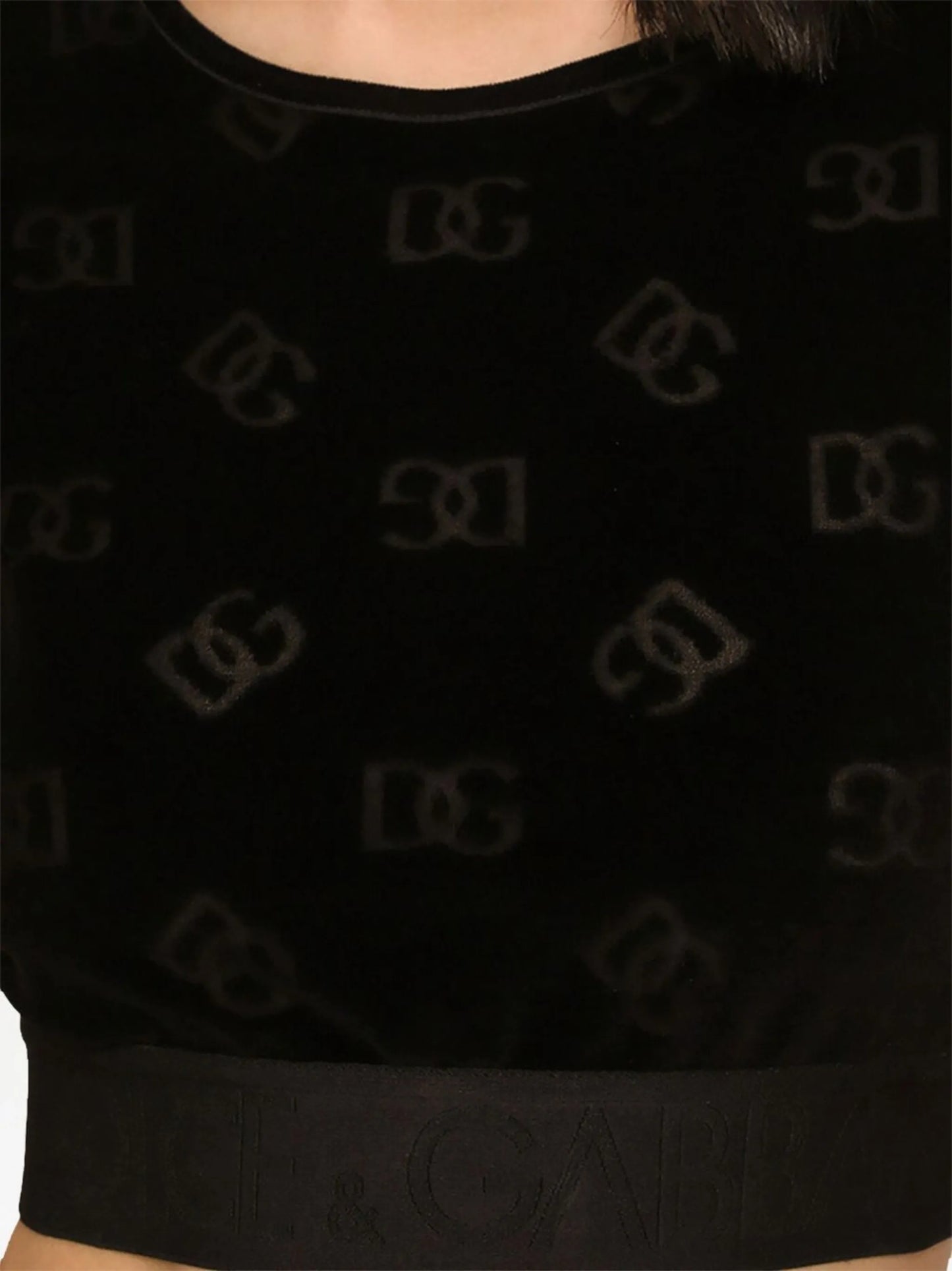 DG-logo flocked T-shirt