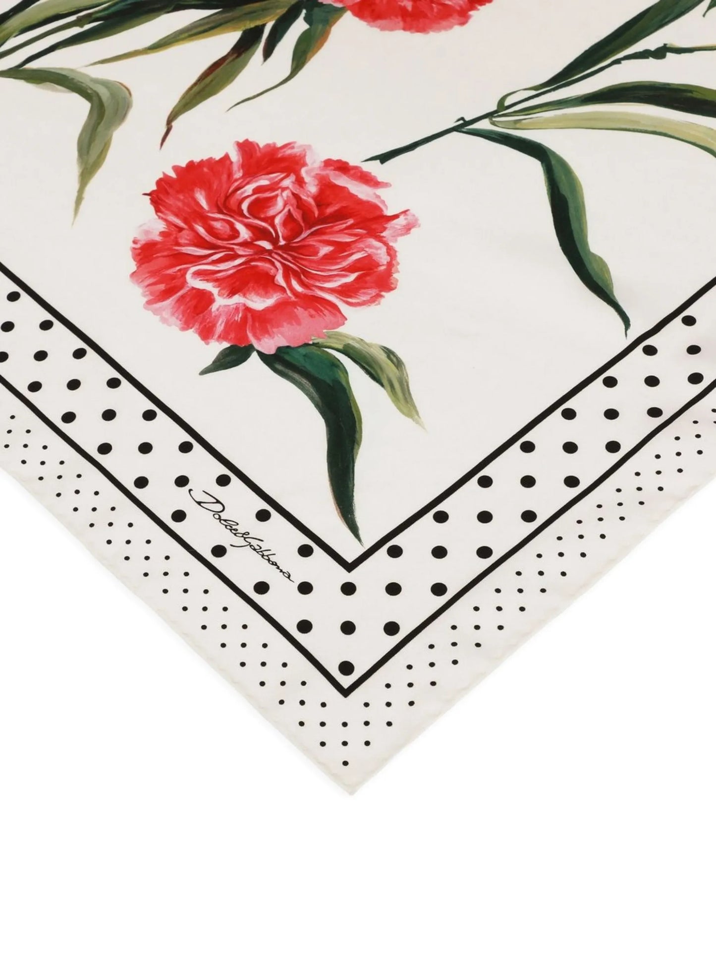 floral-print silk scarf