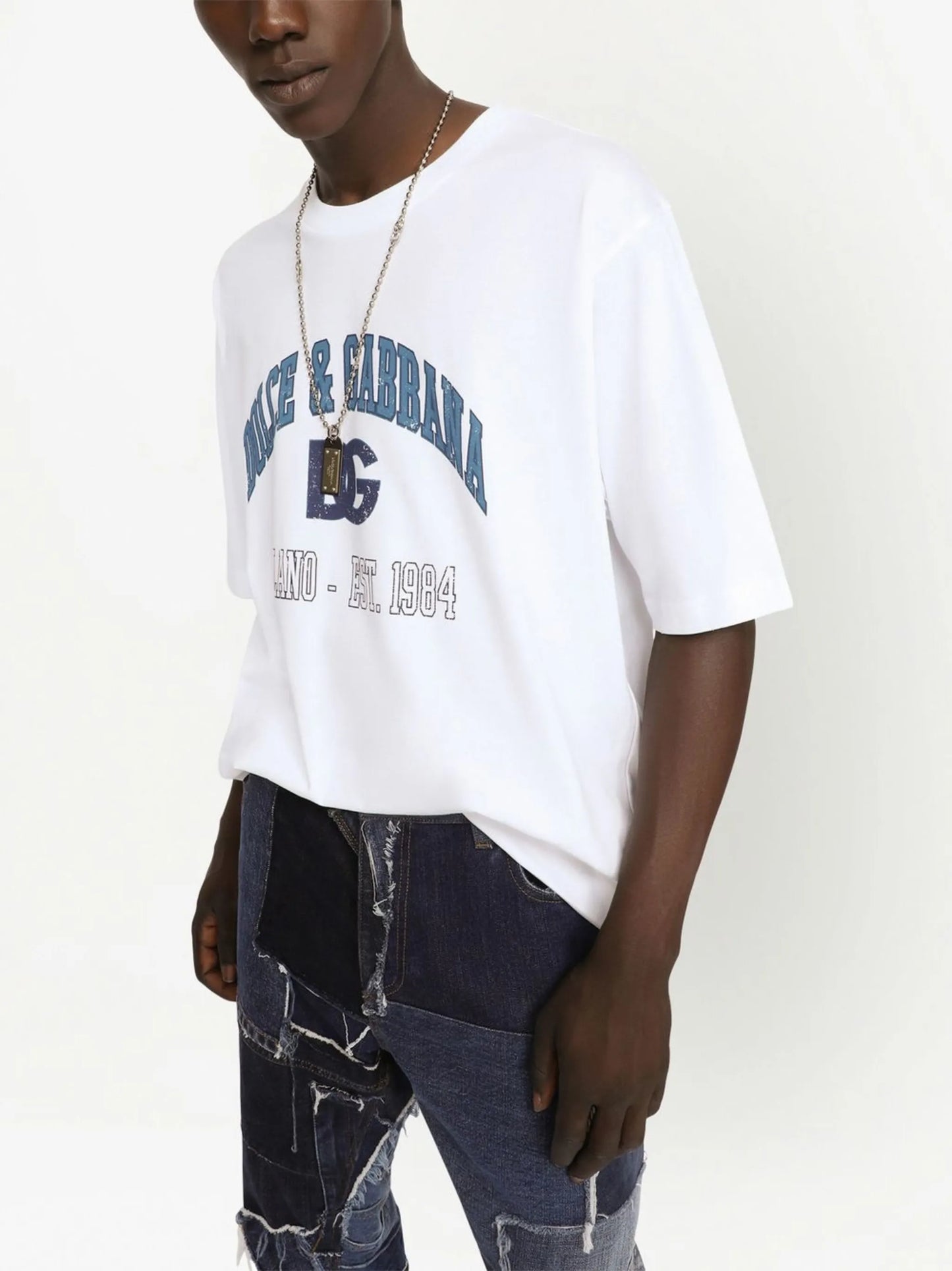 logo-print cotton T-shirt