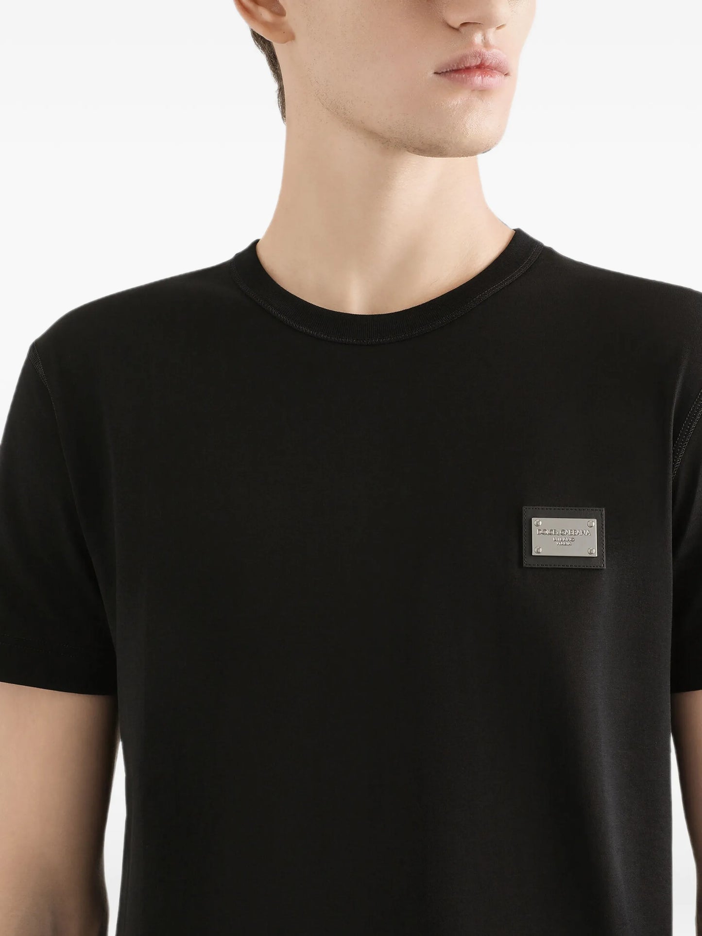 logo-plaque cotton T-shirt