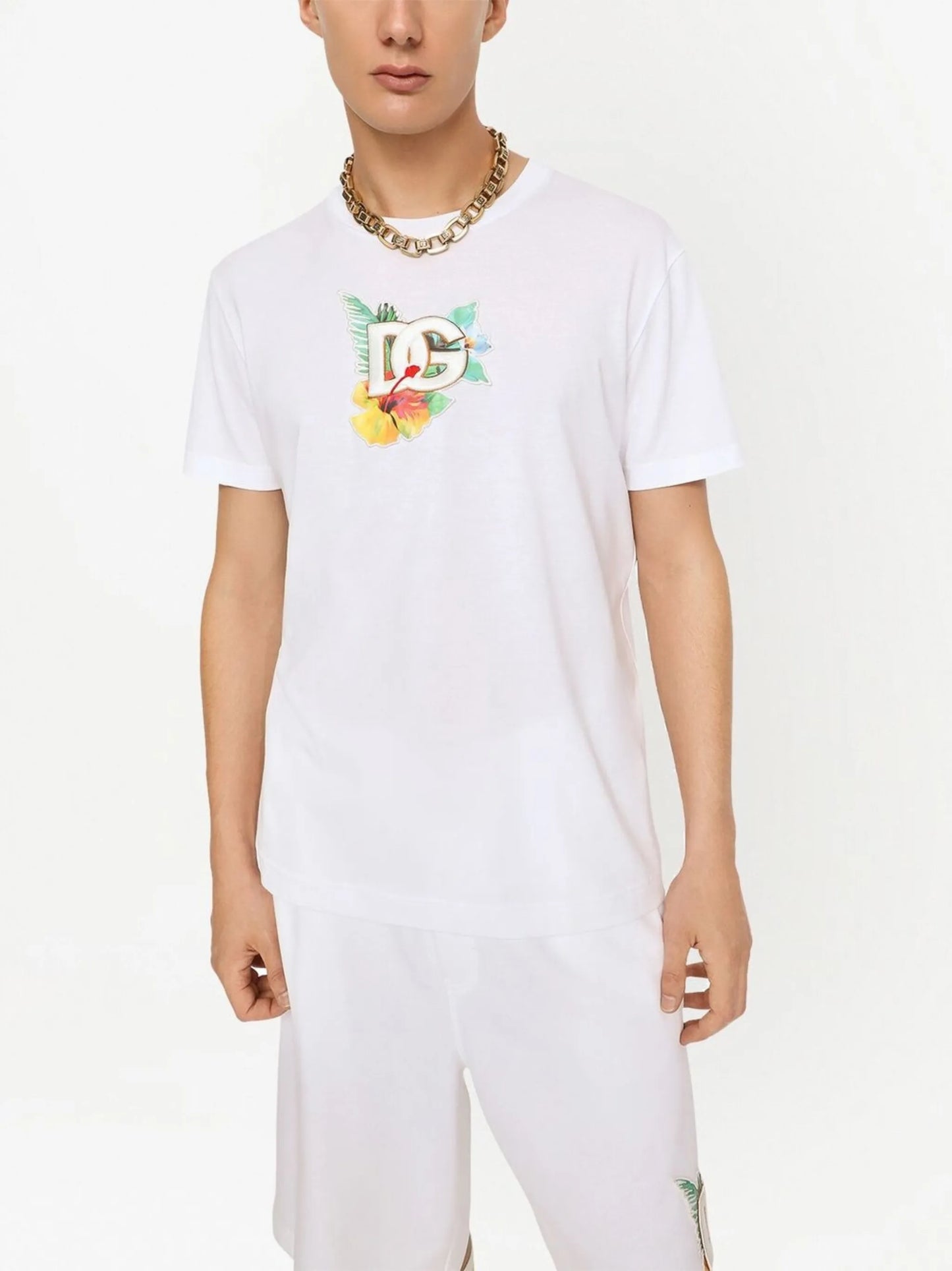 logo-print cotton T-shirt