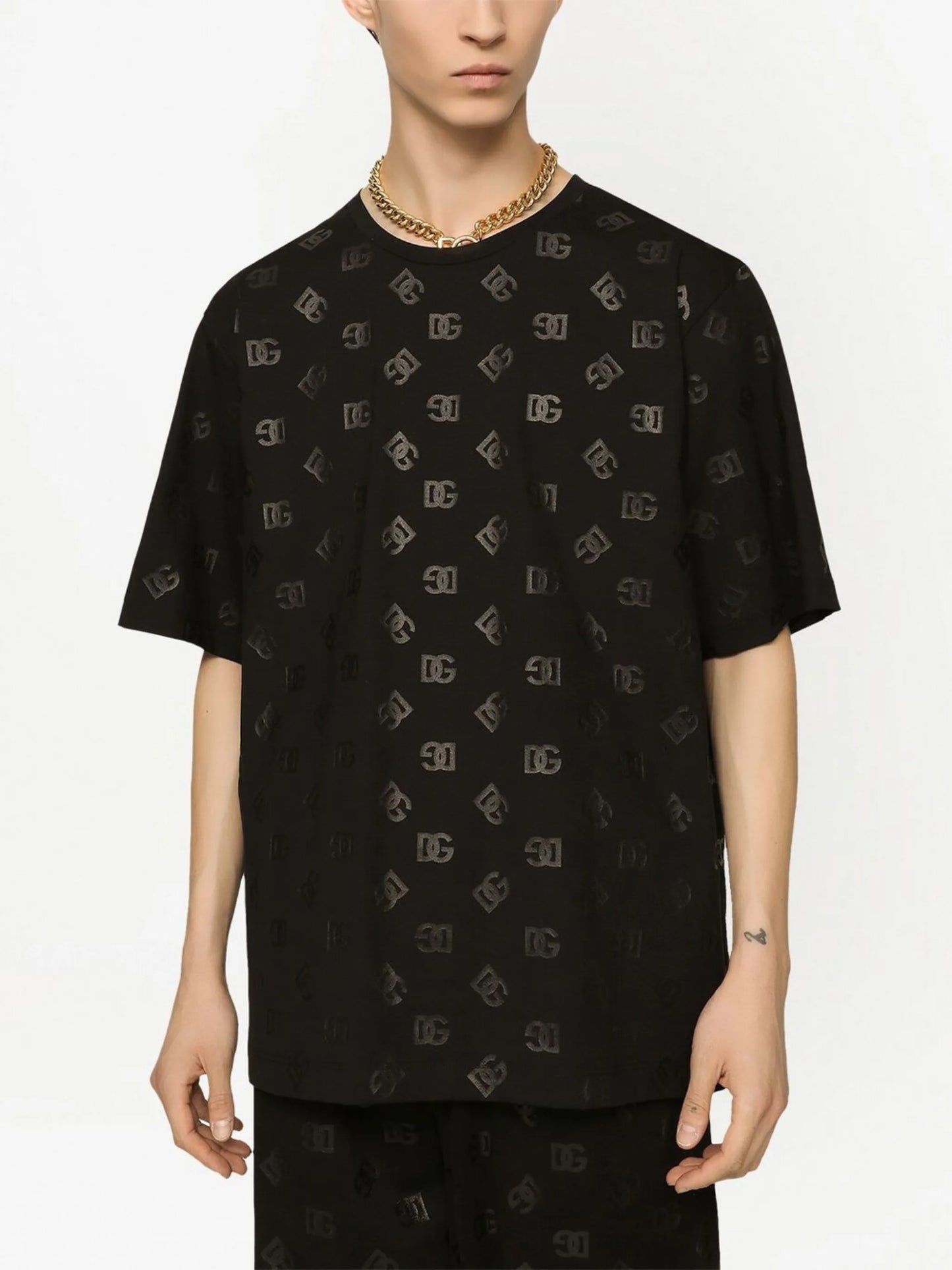 logo-monogram-print T-shirt