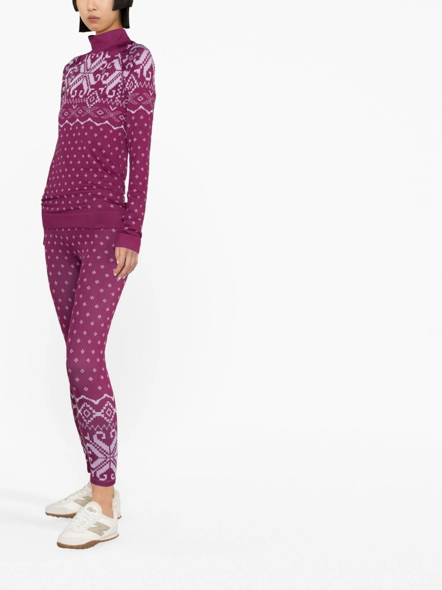 Fair Isle base layer ski top