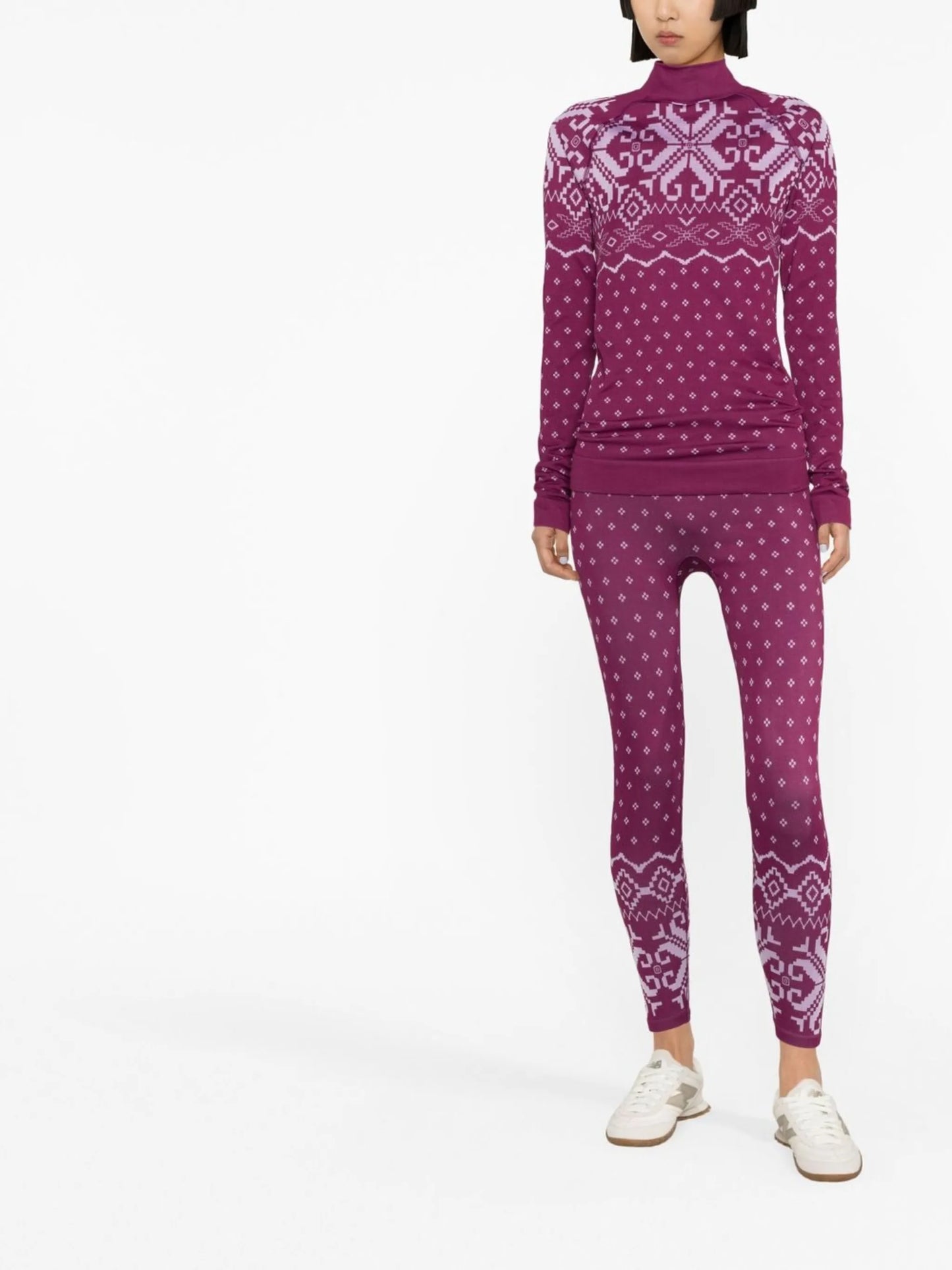 Fair Isle base layer ski top