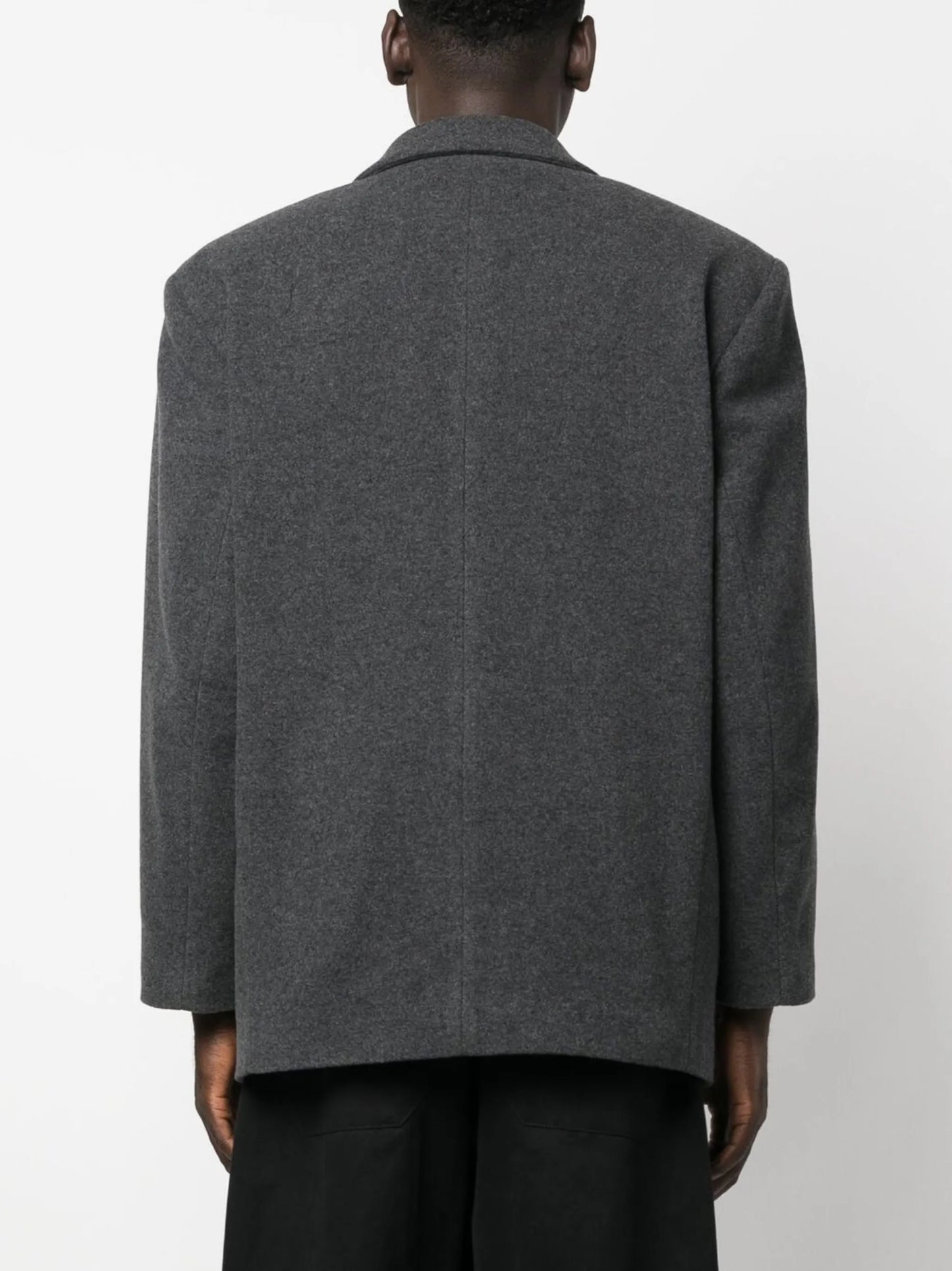 boxy single-breasted blazer