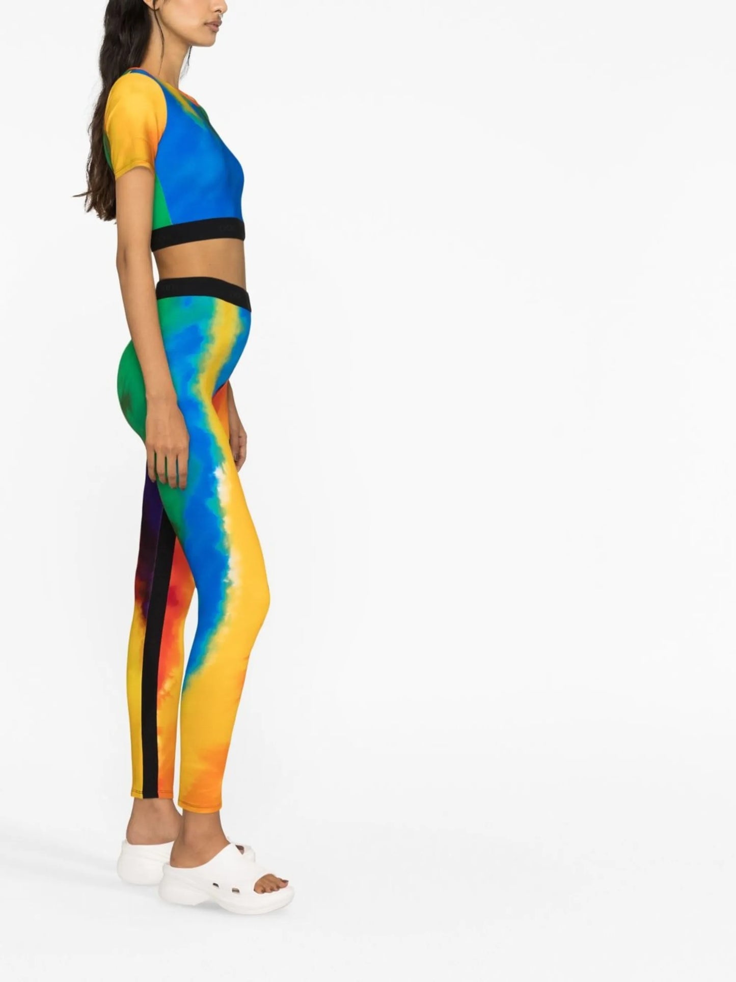 Bodyline rainbow cropped T-shirt