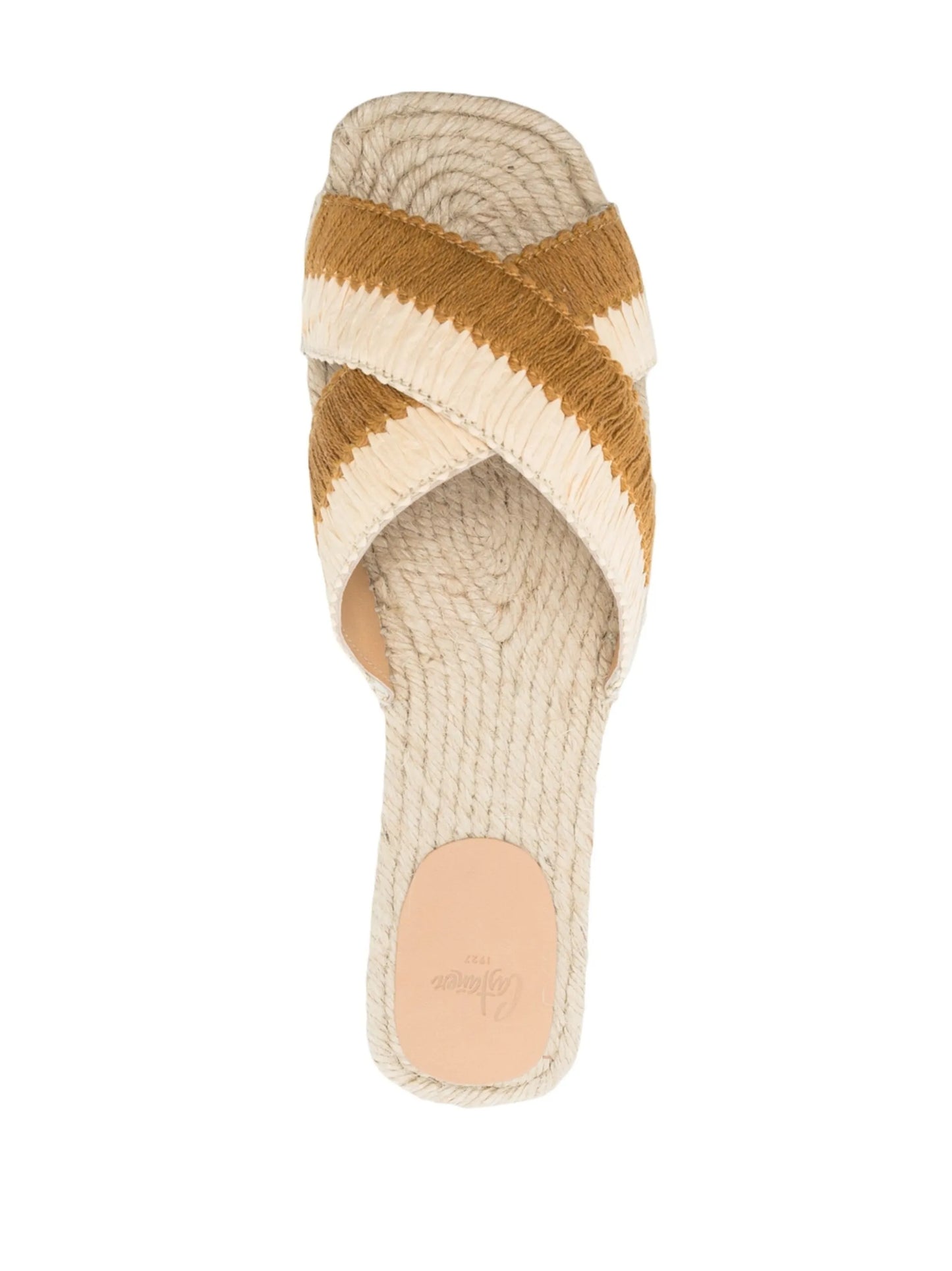 Priscila raffia flat sandals