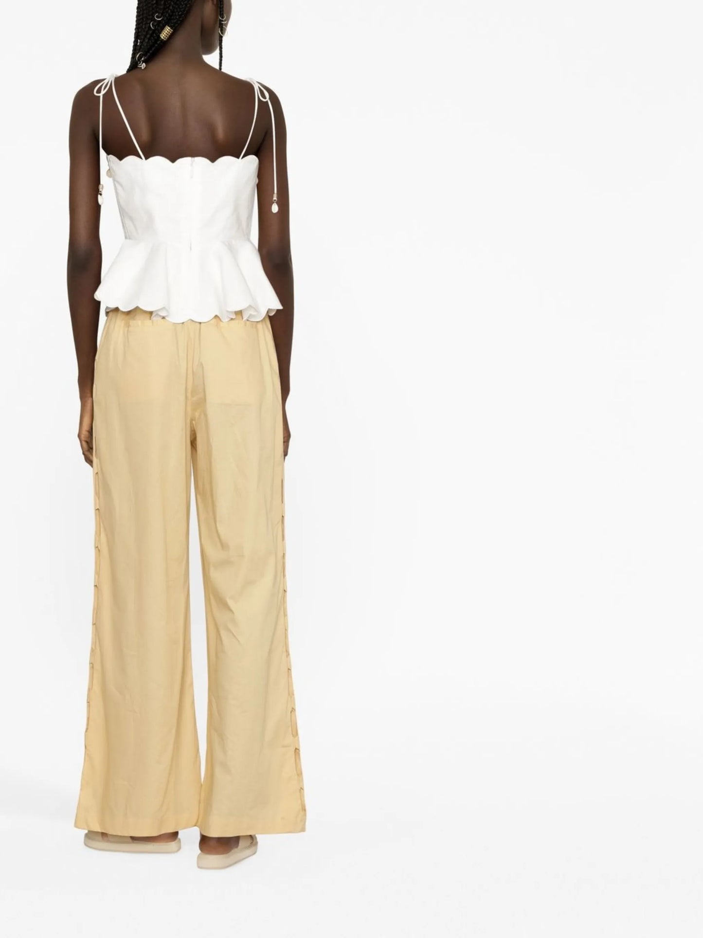 Tiggy scalloped vest top