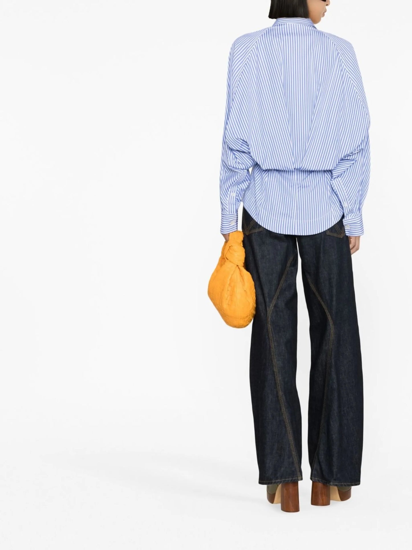 striped cotton poplin shirt
