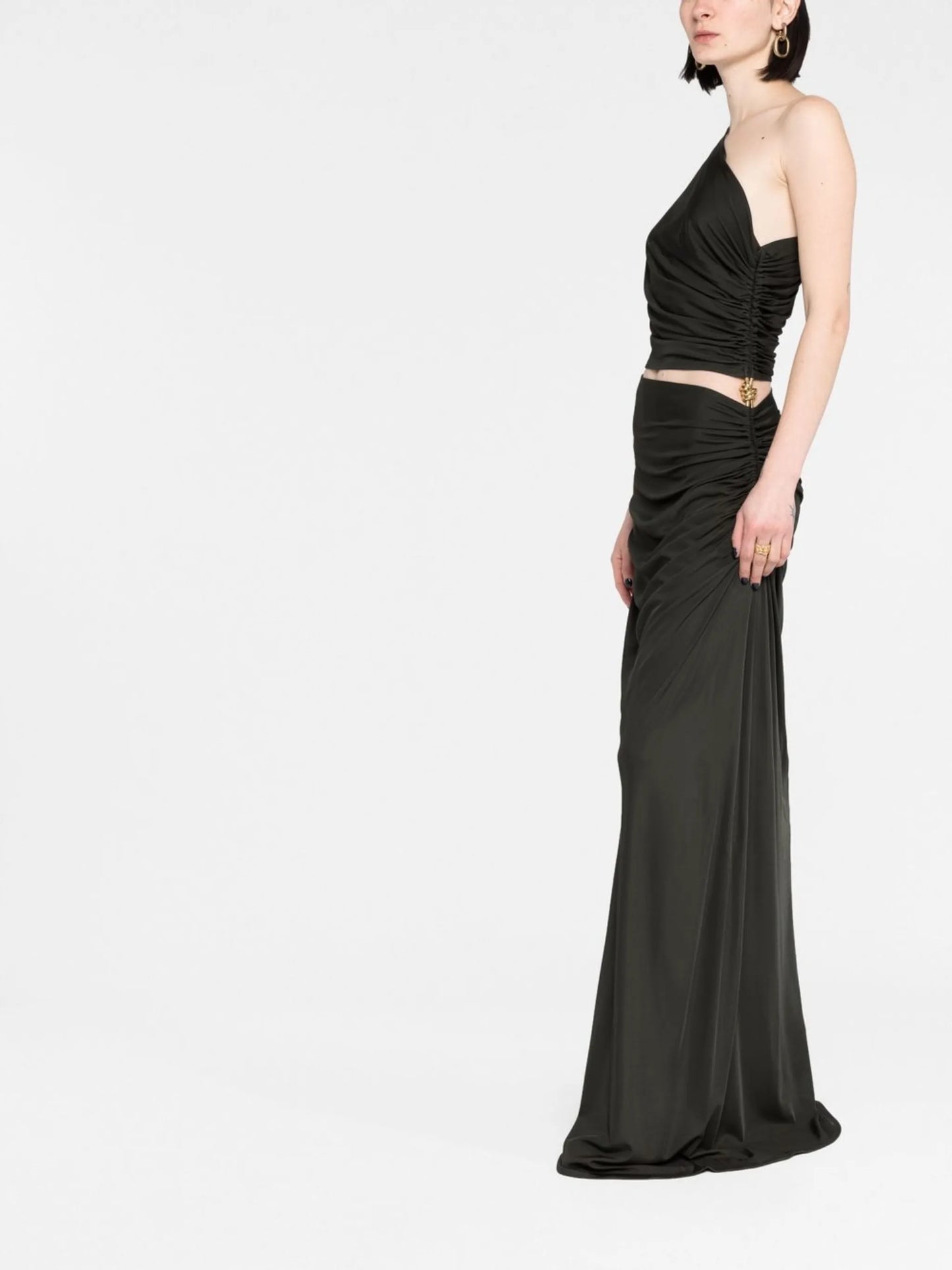 one-shoulder cut-out maxi dress