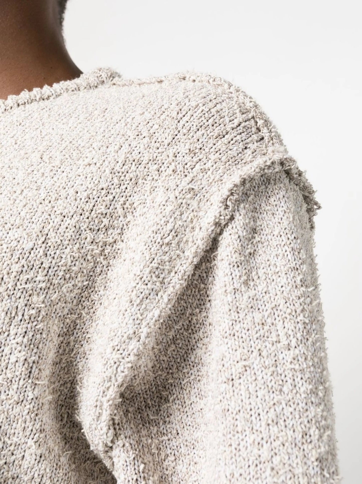 Sea Salt bouclé knitted pullover