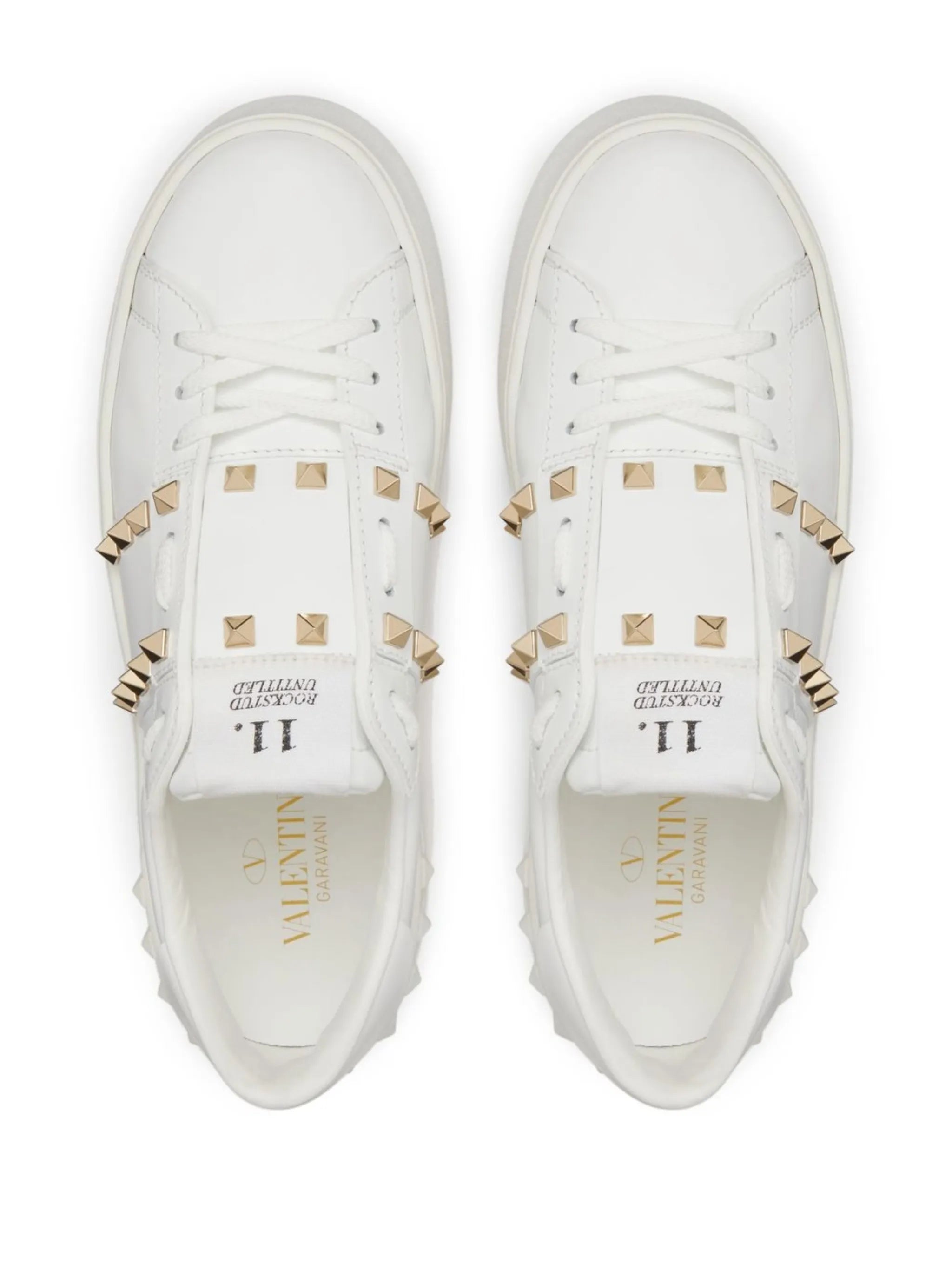 Rockstud Untitled leather flatform sneakers