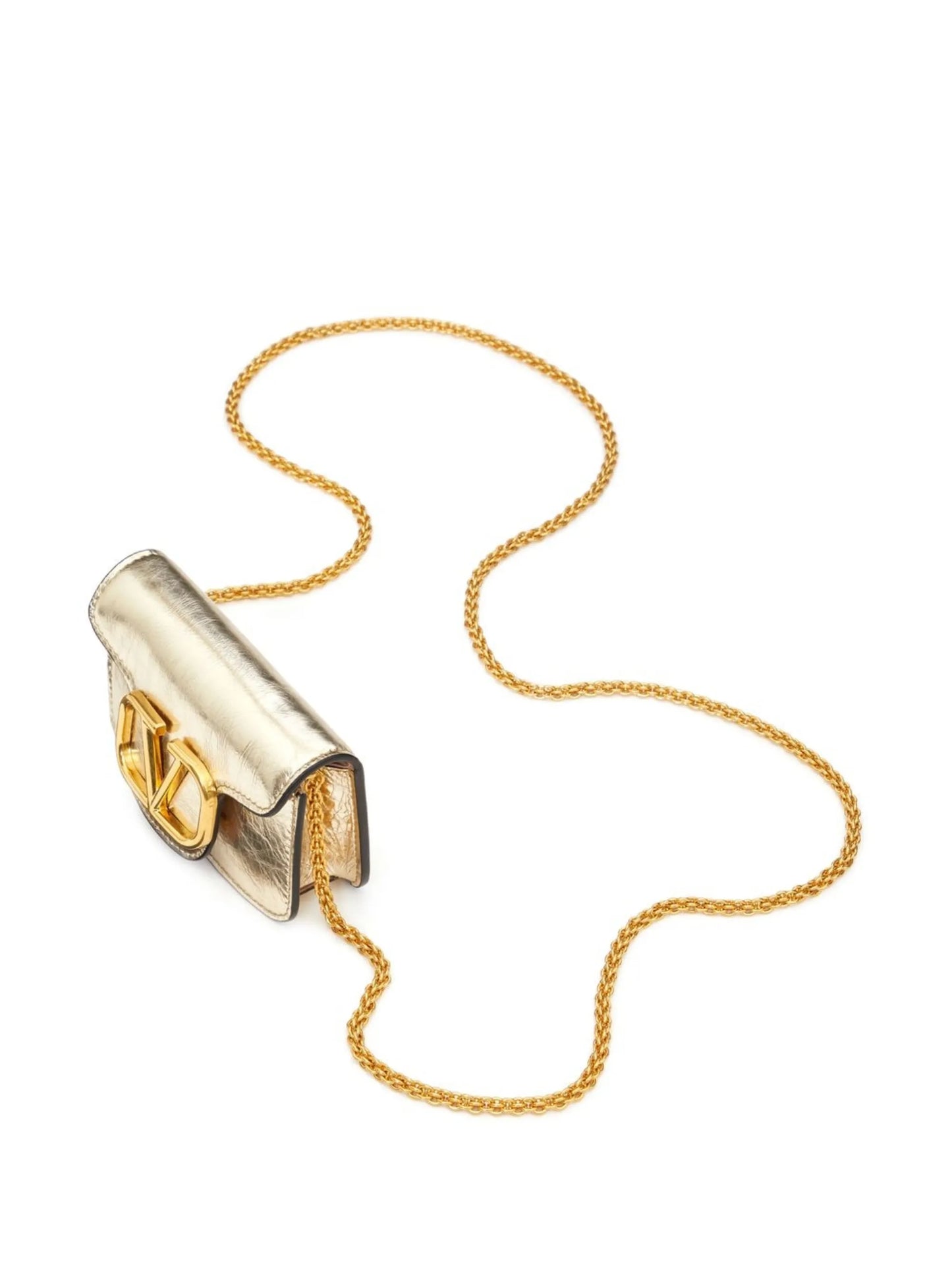 micro Locò metallic shoulder bag