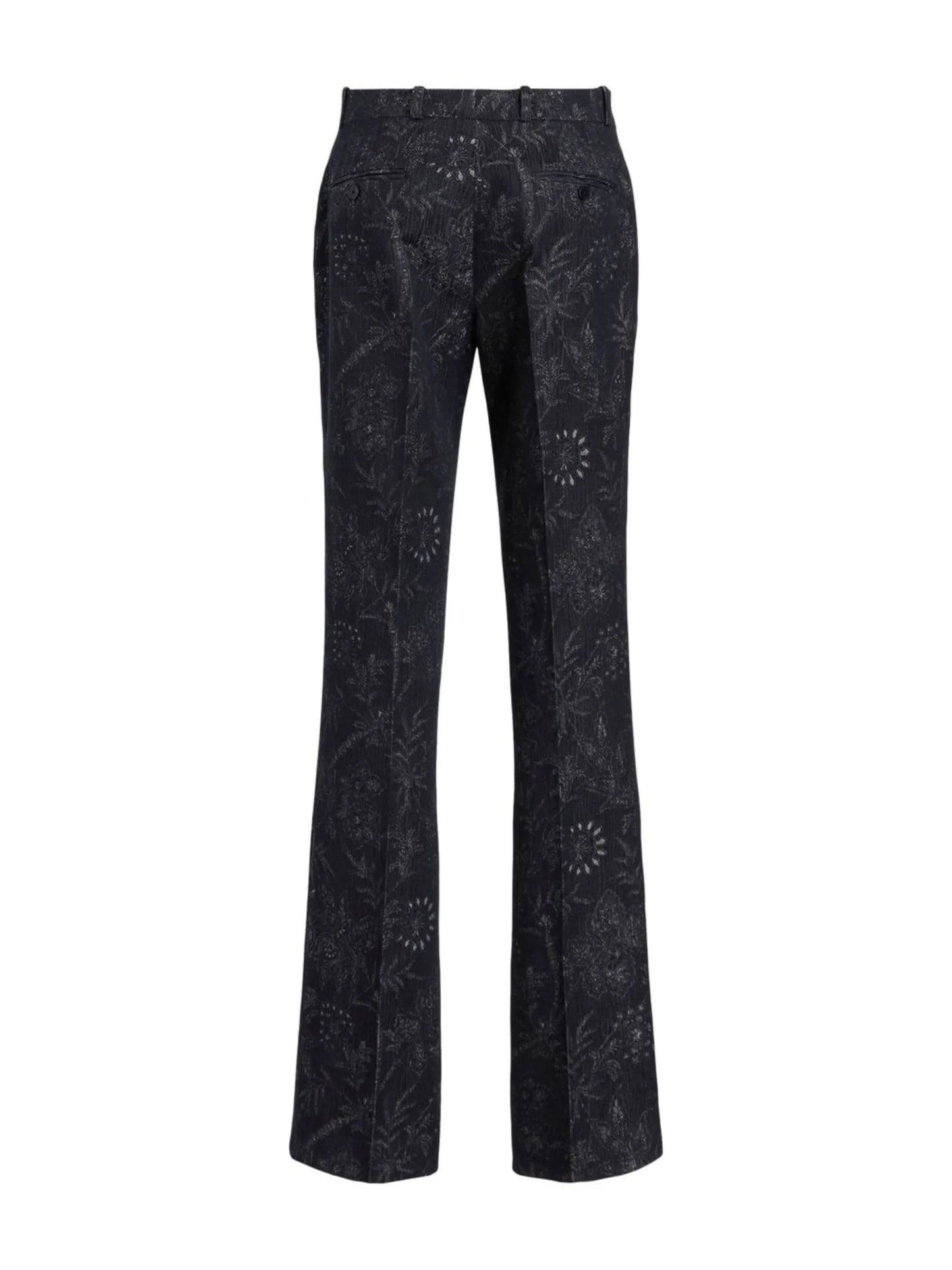 patterned jacquard trousers