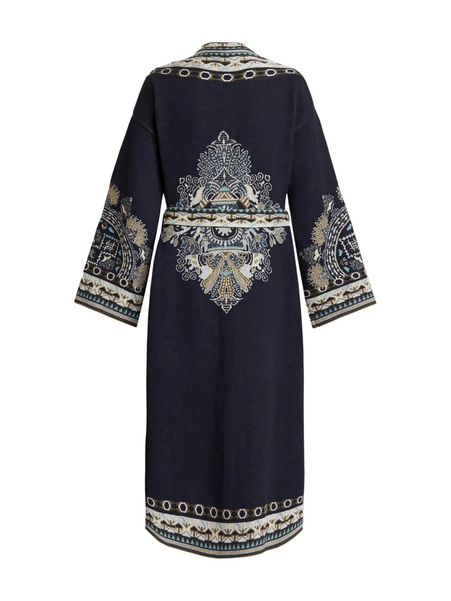 paisley-pattern jacquard robe
