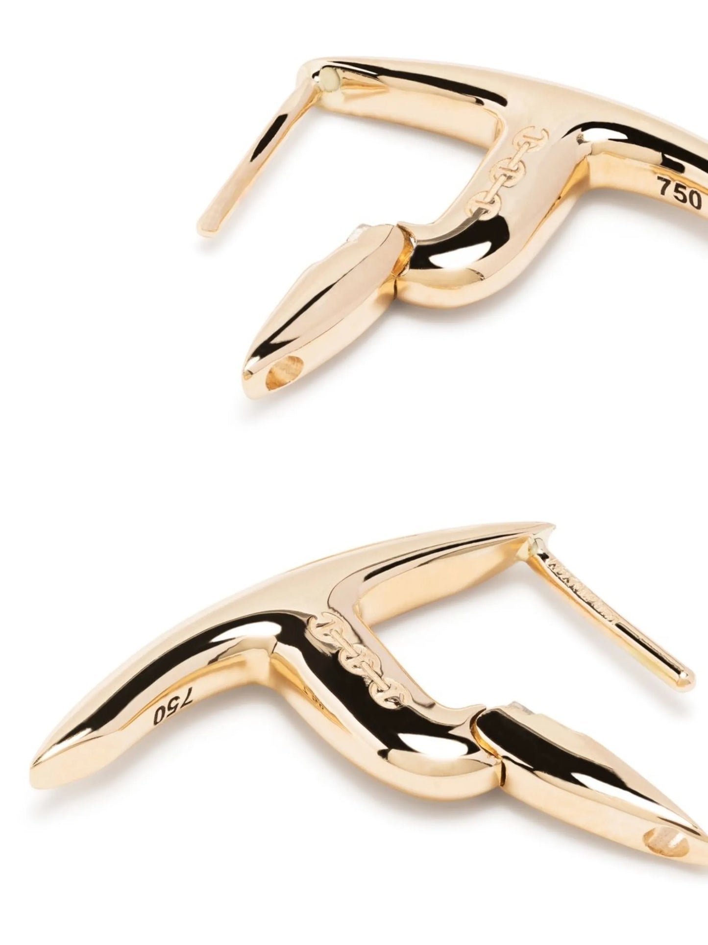 18kt yellow gold diamond drop earrings