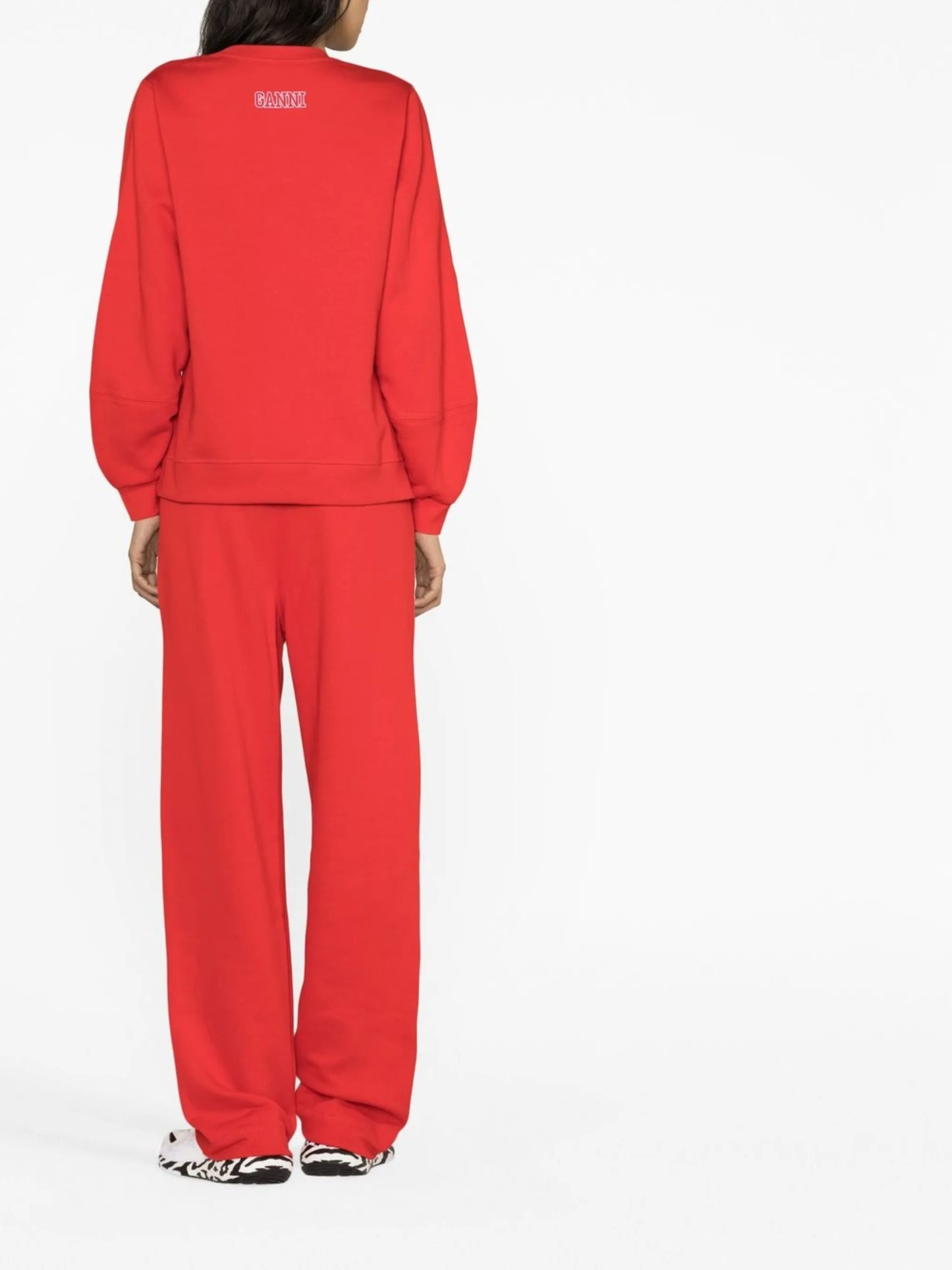 logo-embroidered crew-neck sweatshirt