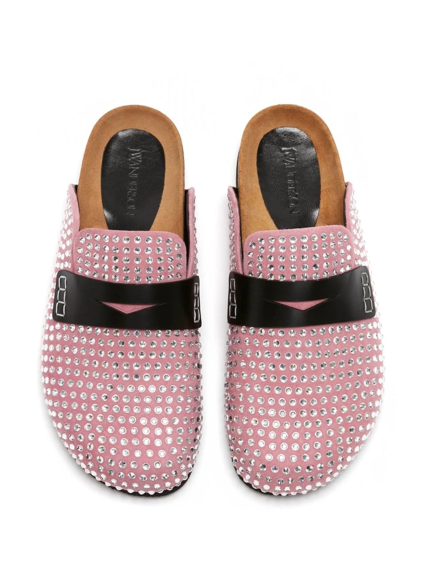 crystal-embellished slip-on mules