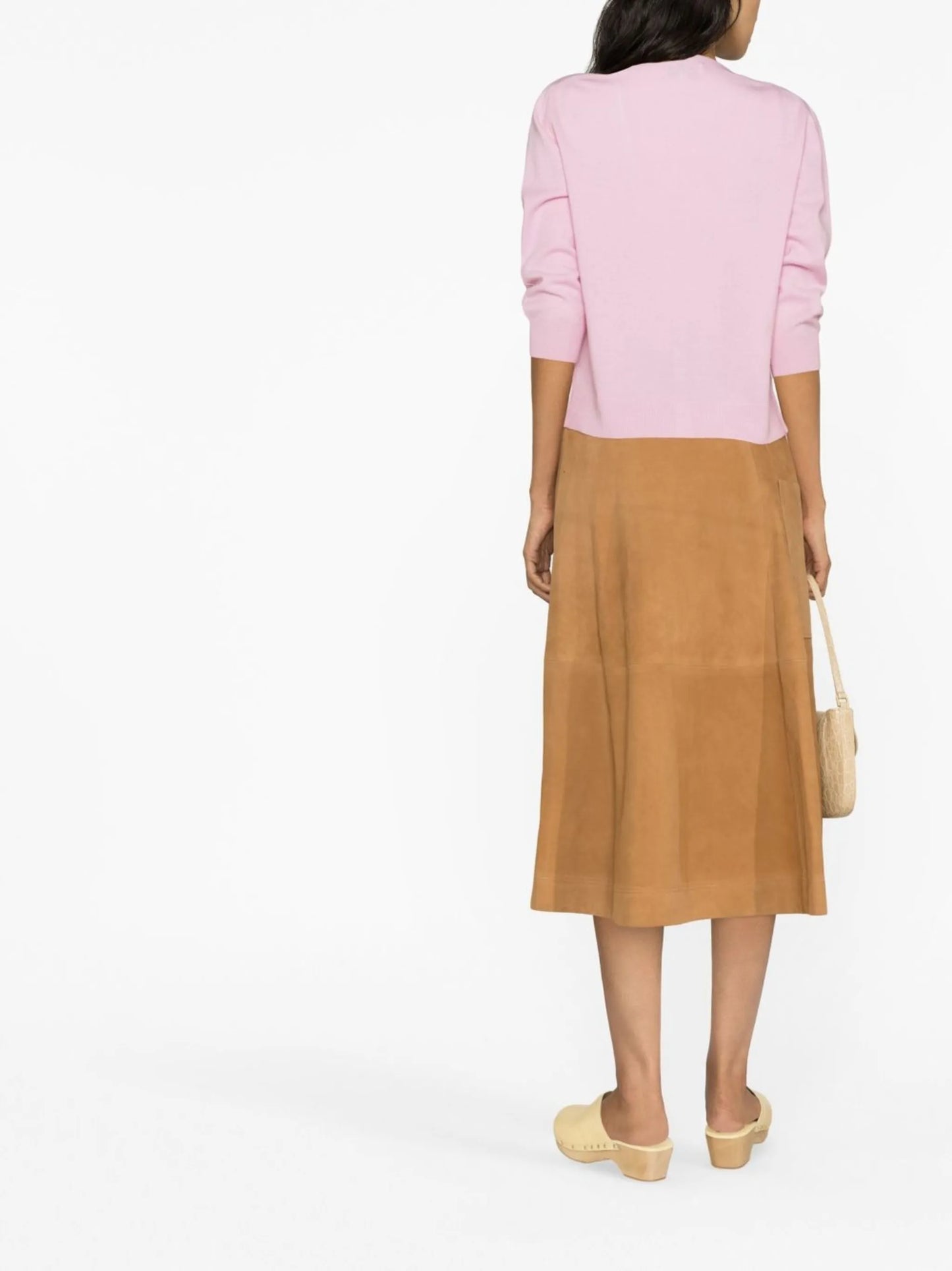 Pink Fine Knit Cashmere Cardigan