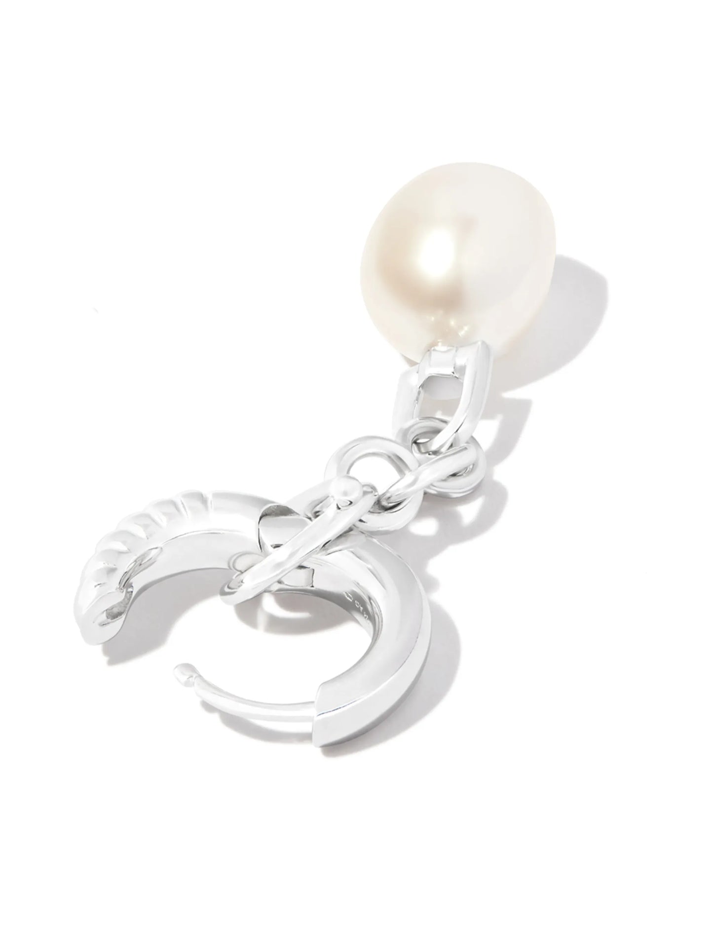 Mambo hoop pearl drop earring