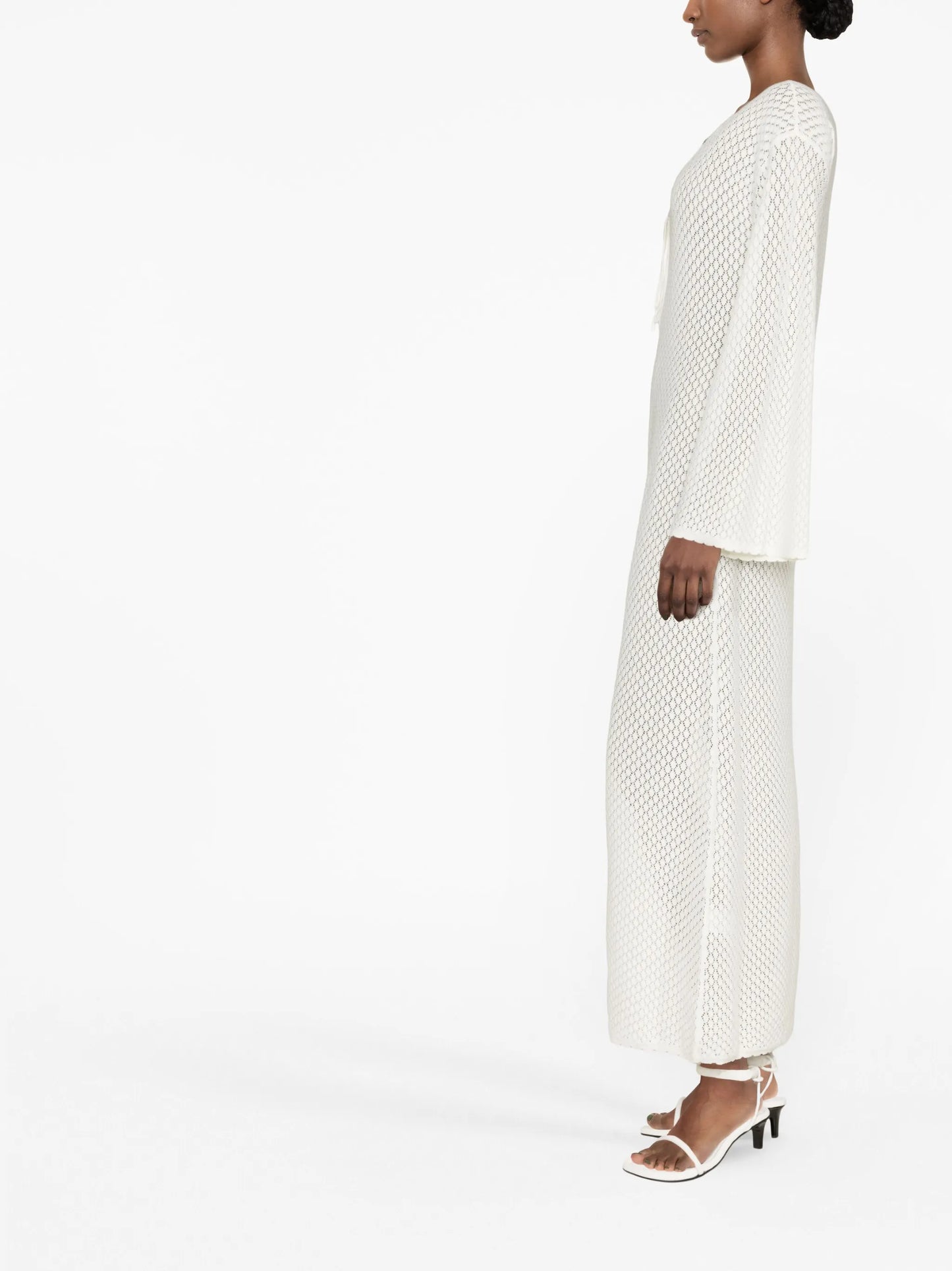 knitted long-sleeved dress